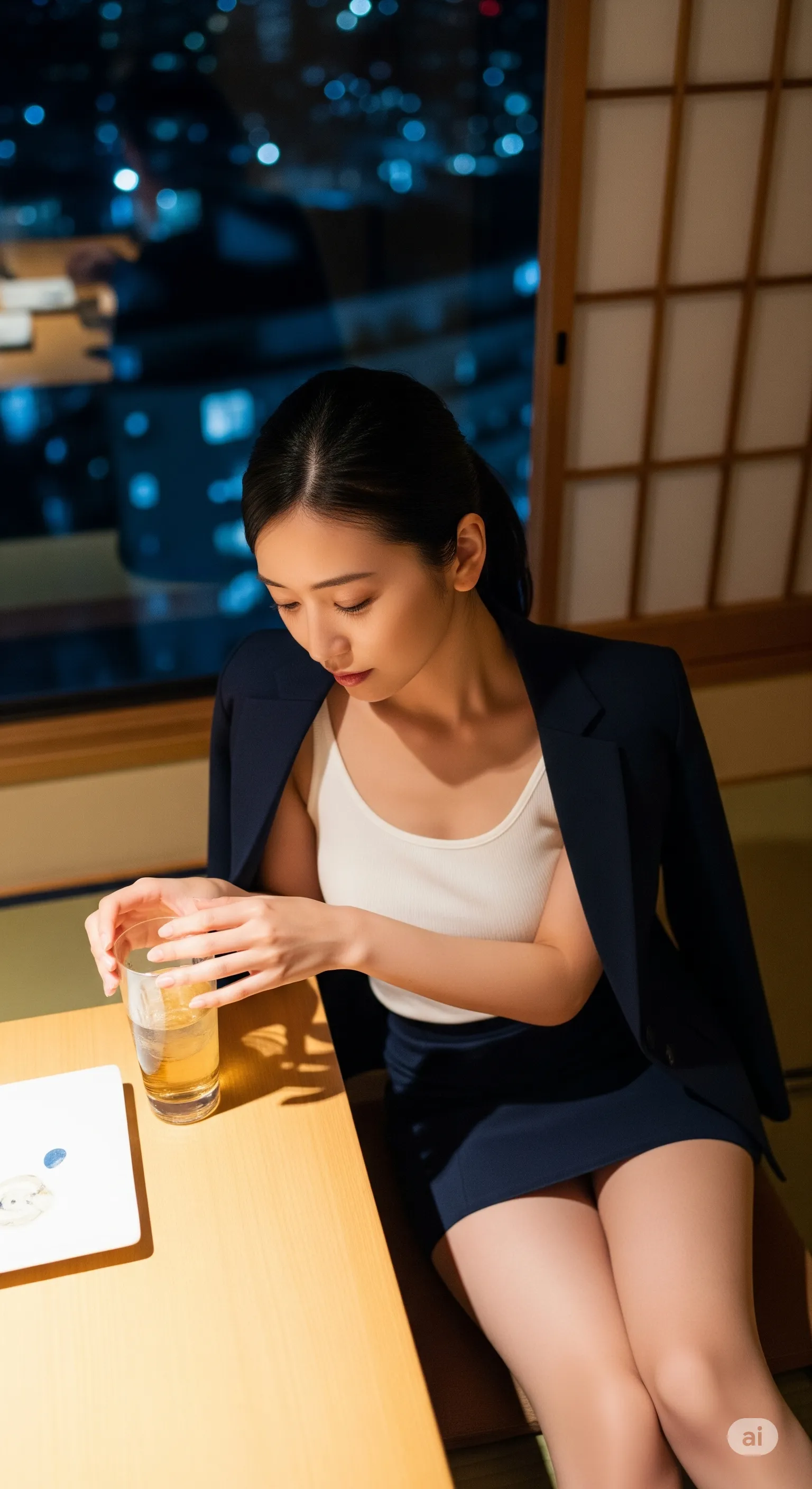 ビジネススーツが描く、働くオンナの背徳的な曲線美