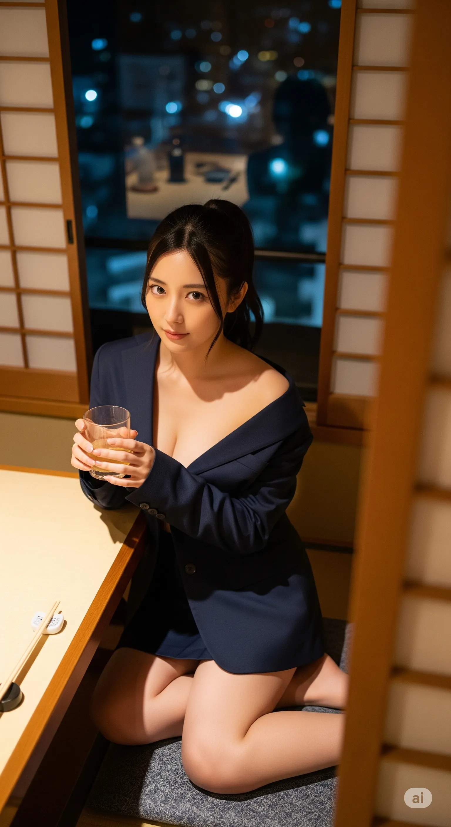 生保レディならではの、計算された色気漂うポージング