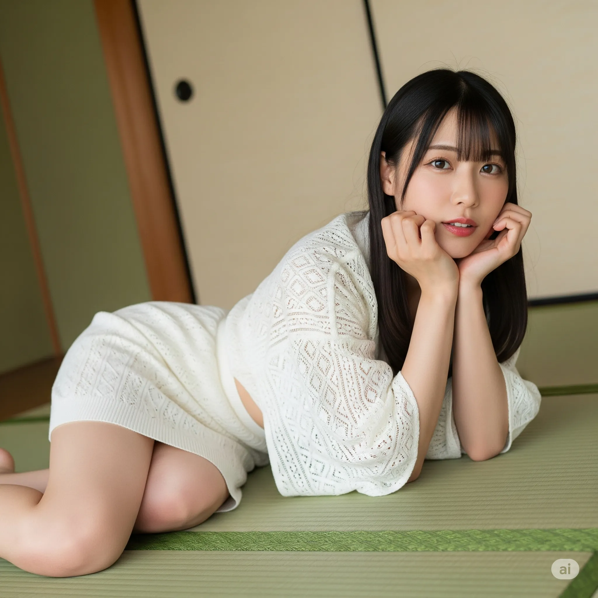 和風グラビア 着物ミニ 四つん這い フェチ 017