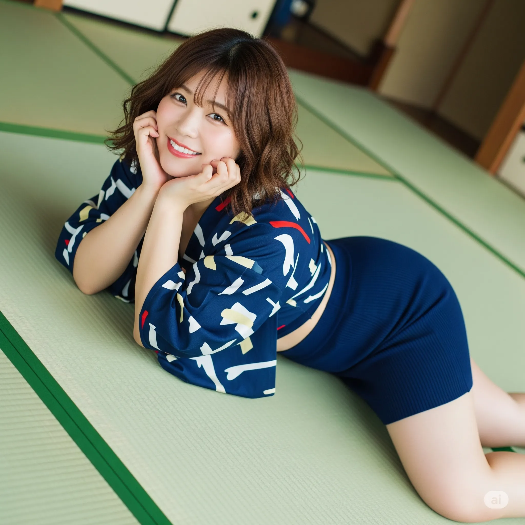 旅館 和室 和服ワンピ 四つん這い グラビア 021