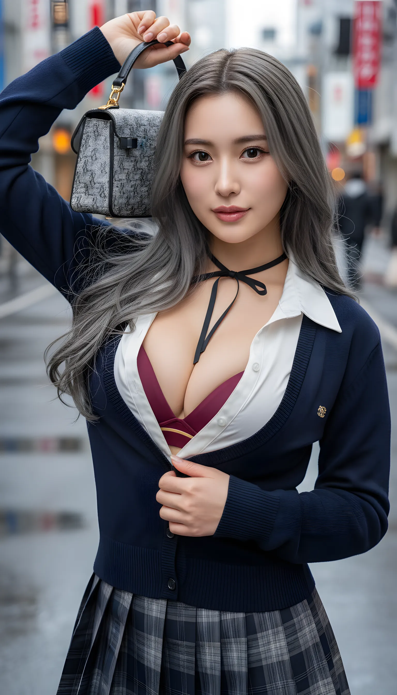 制服美女 最高の隙 無防備 005