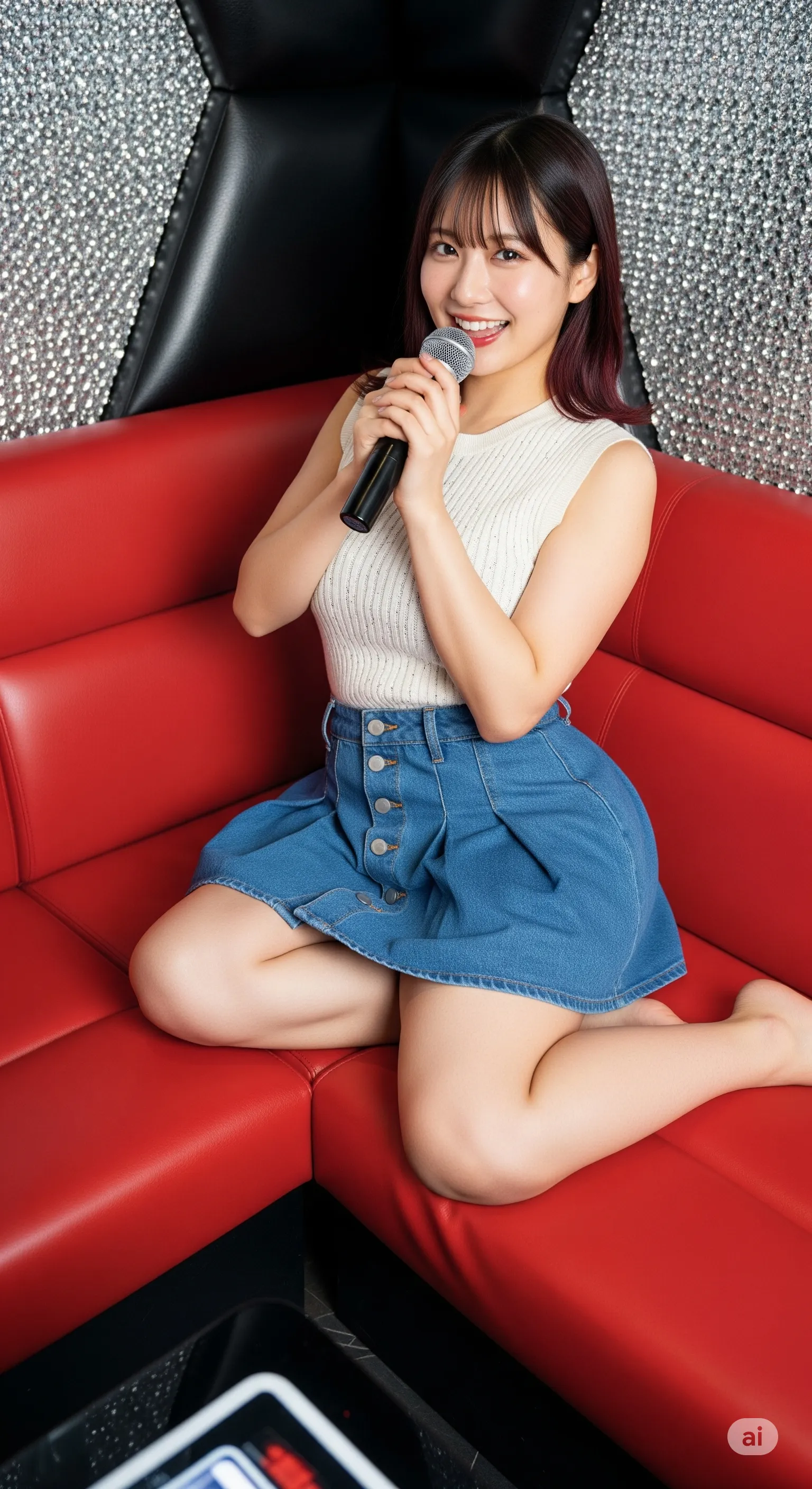 リモコンを操作するフリをしてお尻を突き出すあざとい構図 エロ画像