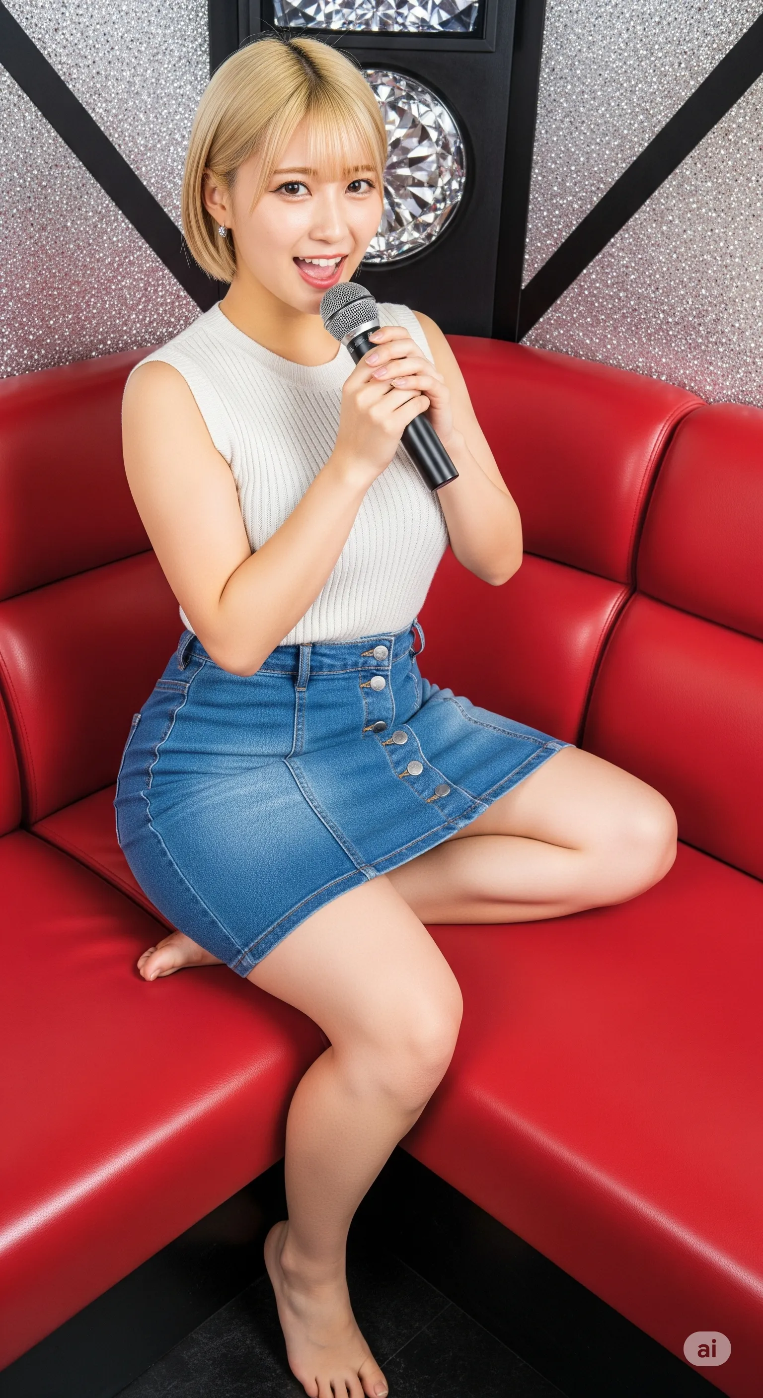 タイトなジーンズが描くヒップの形状が美しいバックショット グラビア