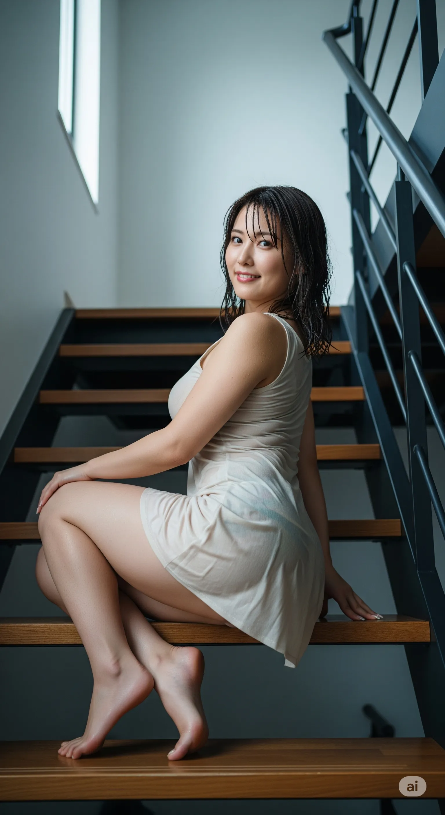 自然体の後ろ姿に漂う大人の色気