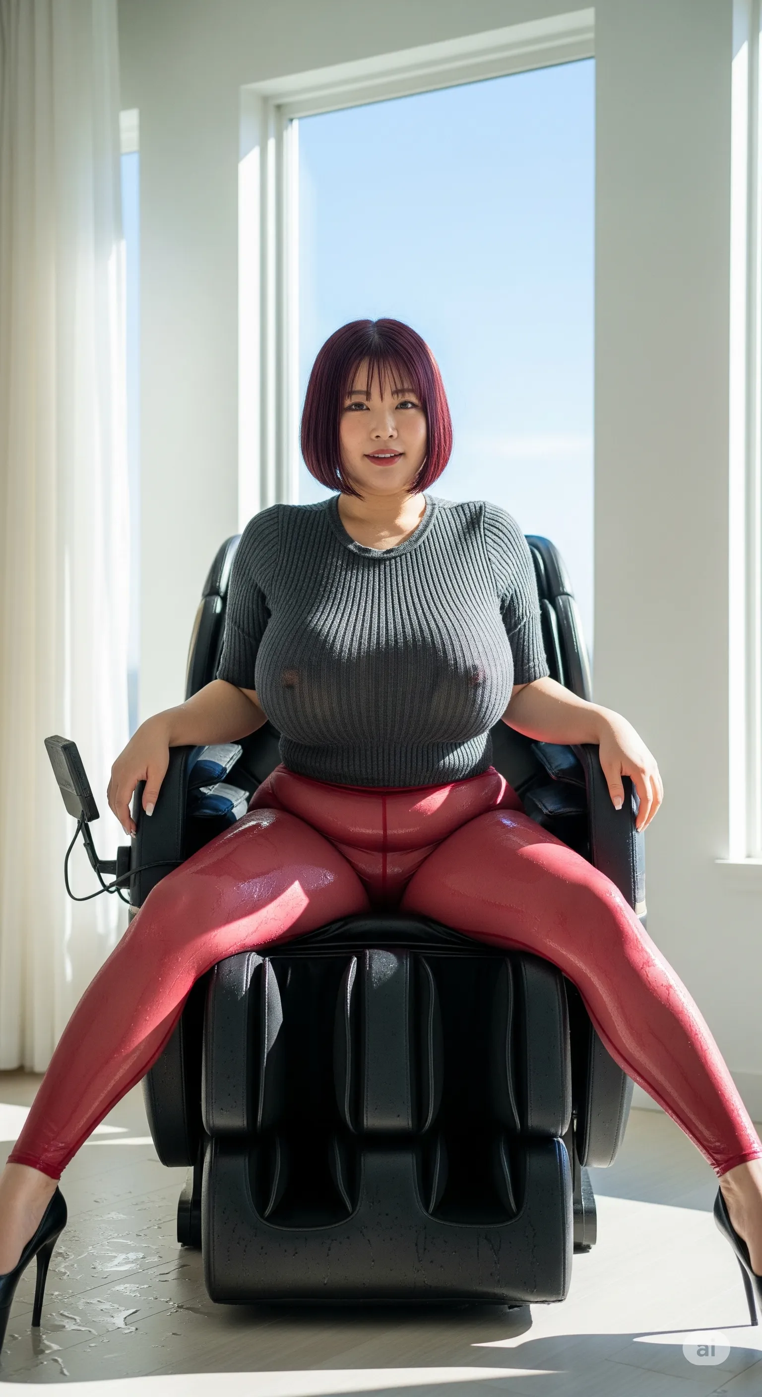 座面に押されるヒップの柔らかさを想像する画像 042