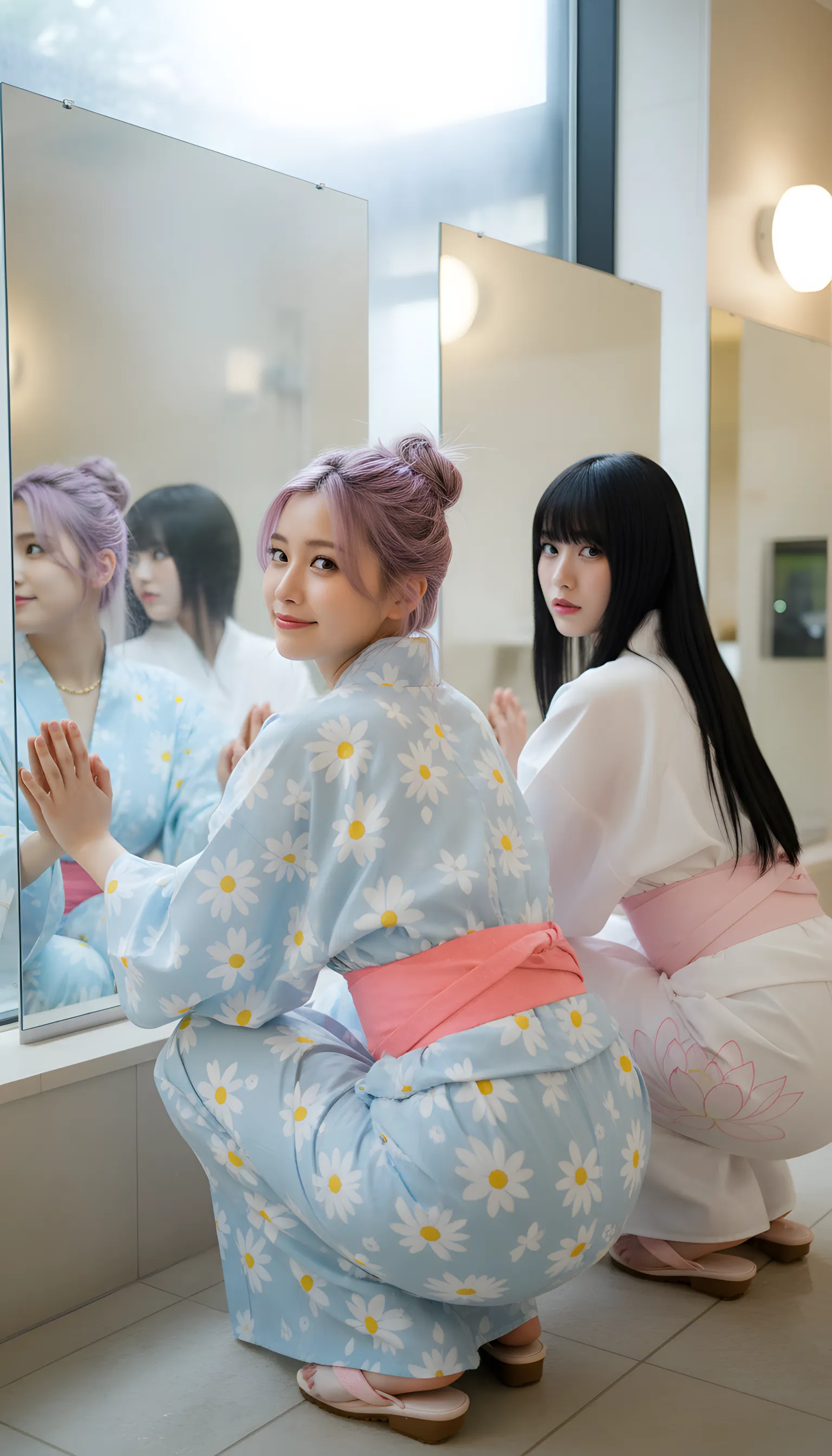 浴衣 巨尻 後ろ姿 畳の上 009