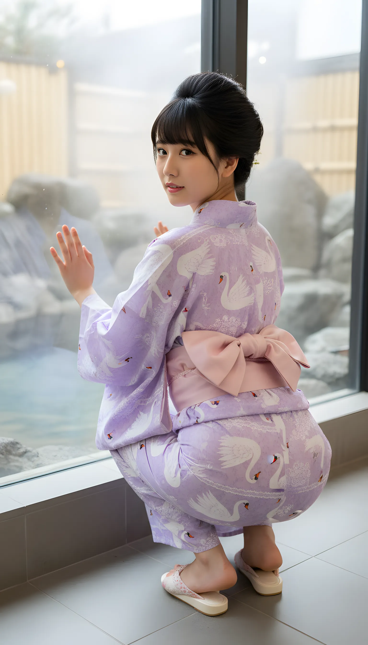 浴衣 巨尻 パンパン 最高の肉感 012