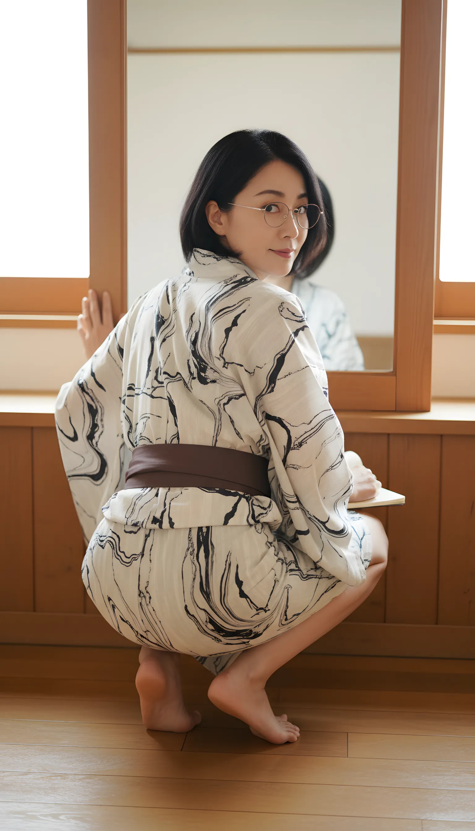 浴衣 巨尻 曲線 最高のアーチ 究極 056