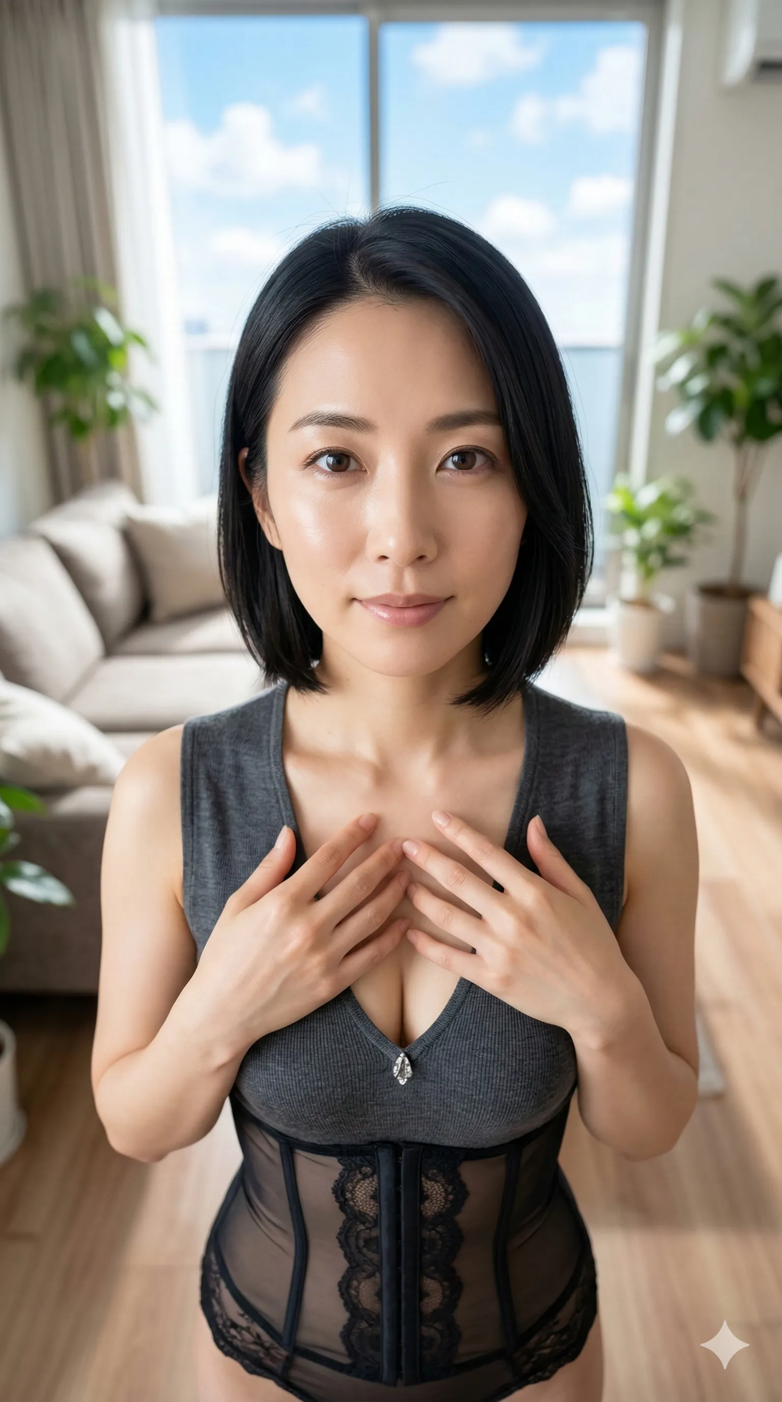 熟女 パイズリ 最高の肉感 025