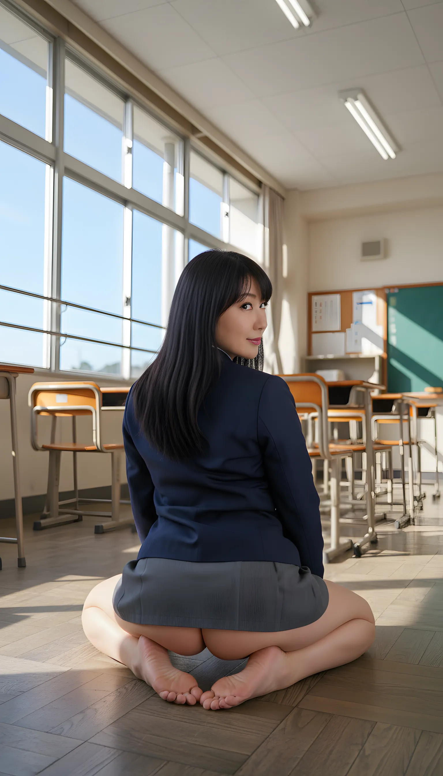 人妻 ブレザー 下半身突き出し 究極 044