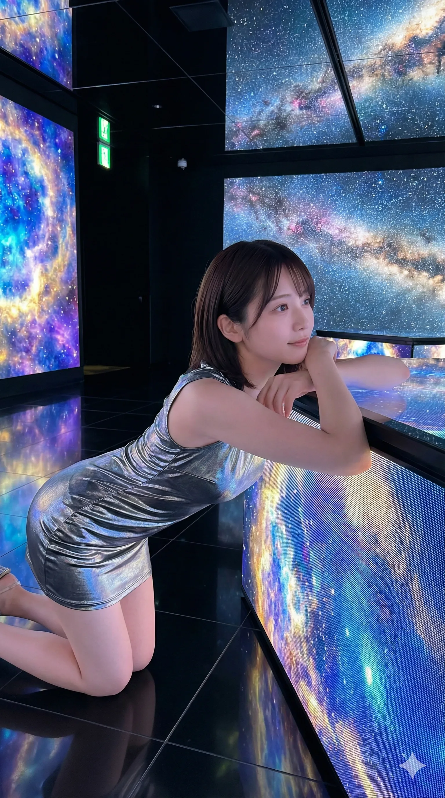 光の粒子が肌をなぞるような、幻想的な四つん這いフェチグラビア 高画質