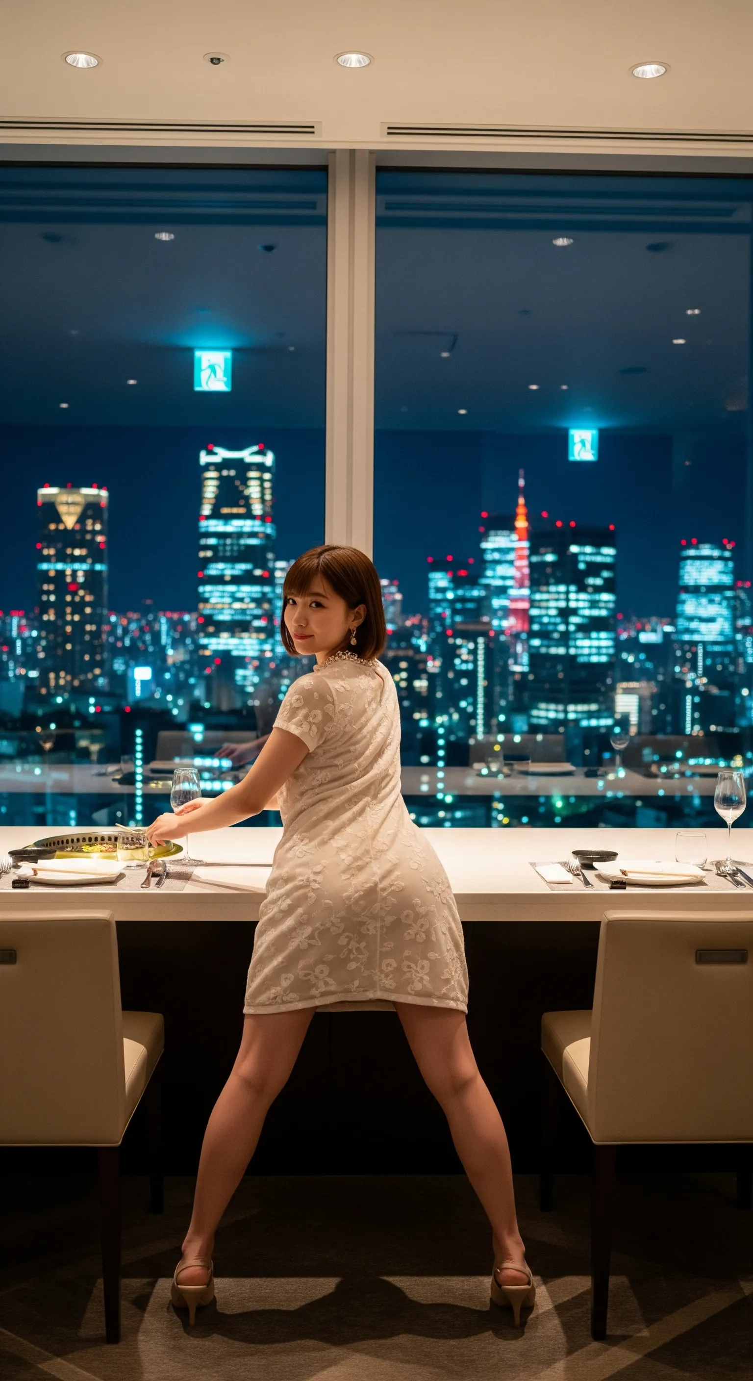 ふと名前を呼ばれて振り返った瞬間の自然な表情と揺れる髪 グラビア