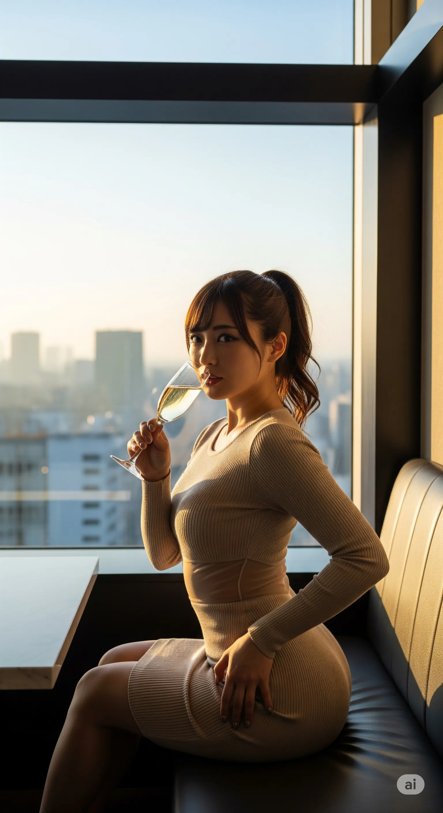 立ち上がりざまにドレスが食い込む、キャバ嬢の尻フェチショット 高画質