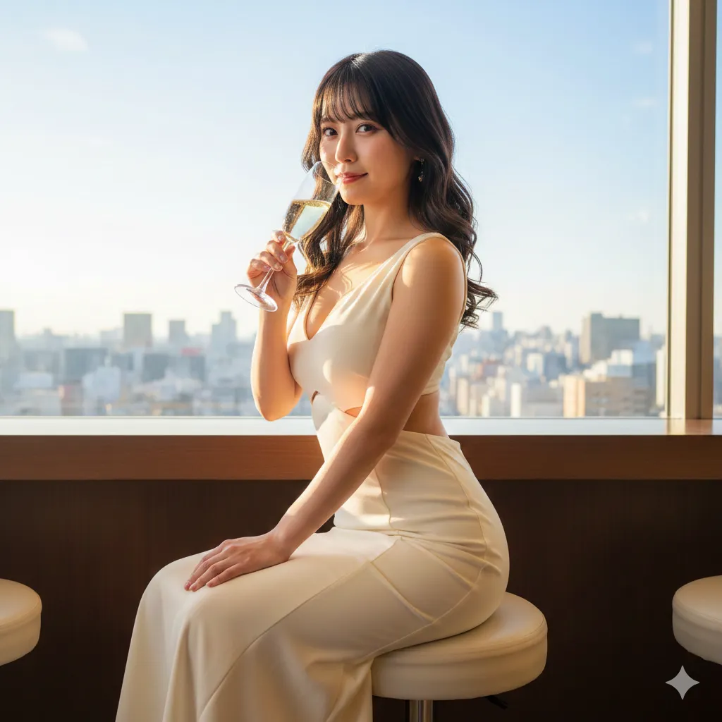 ドレスのシワひとつひとつにフェチを感じる、至近距離お尻ショット 高画質