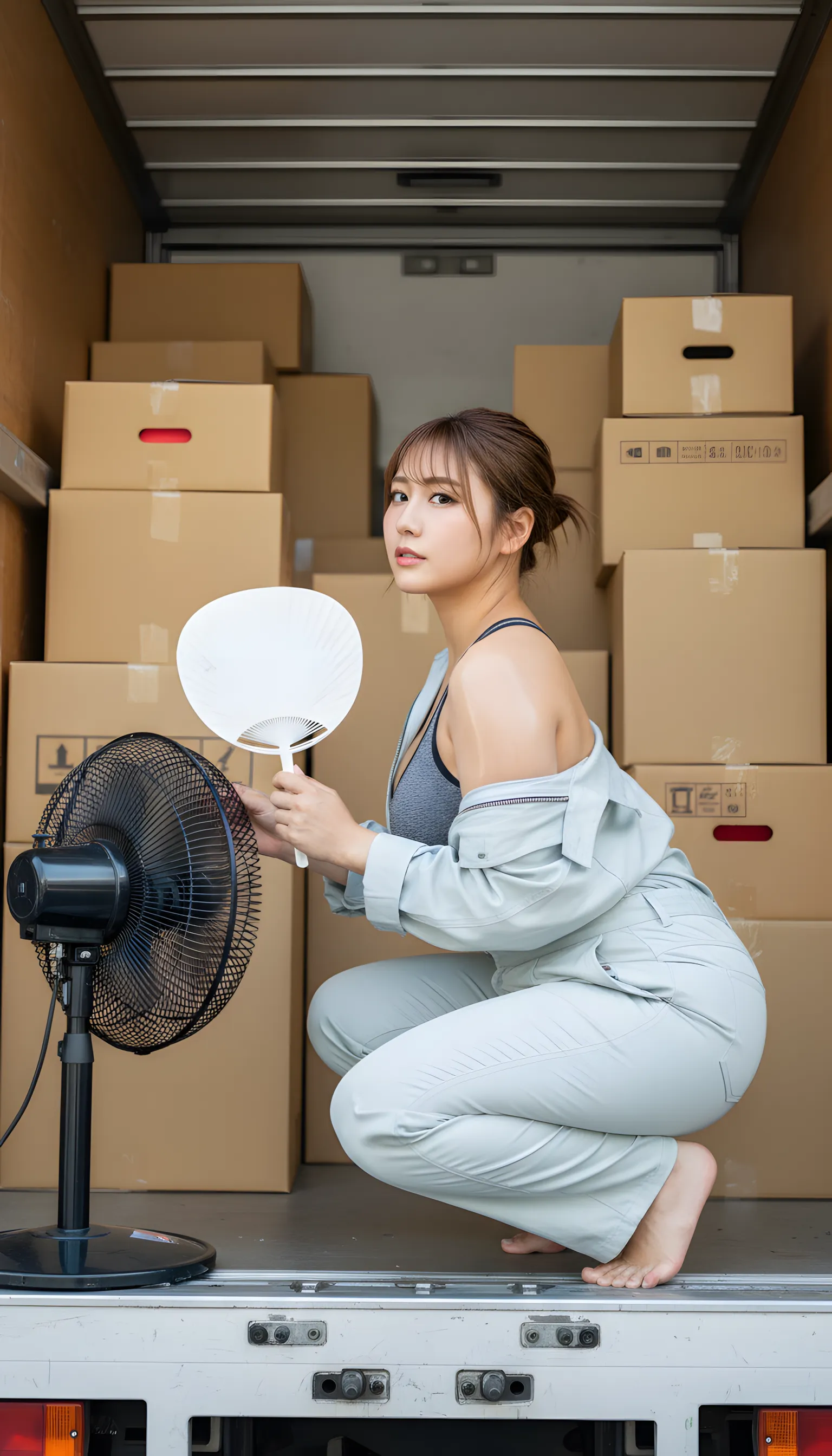 引っ越しスタッフ 最高の肉感美 後ろ姿 042