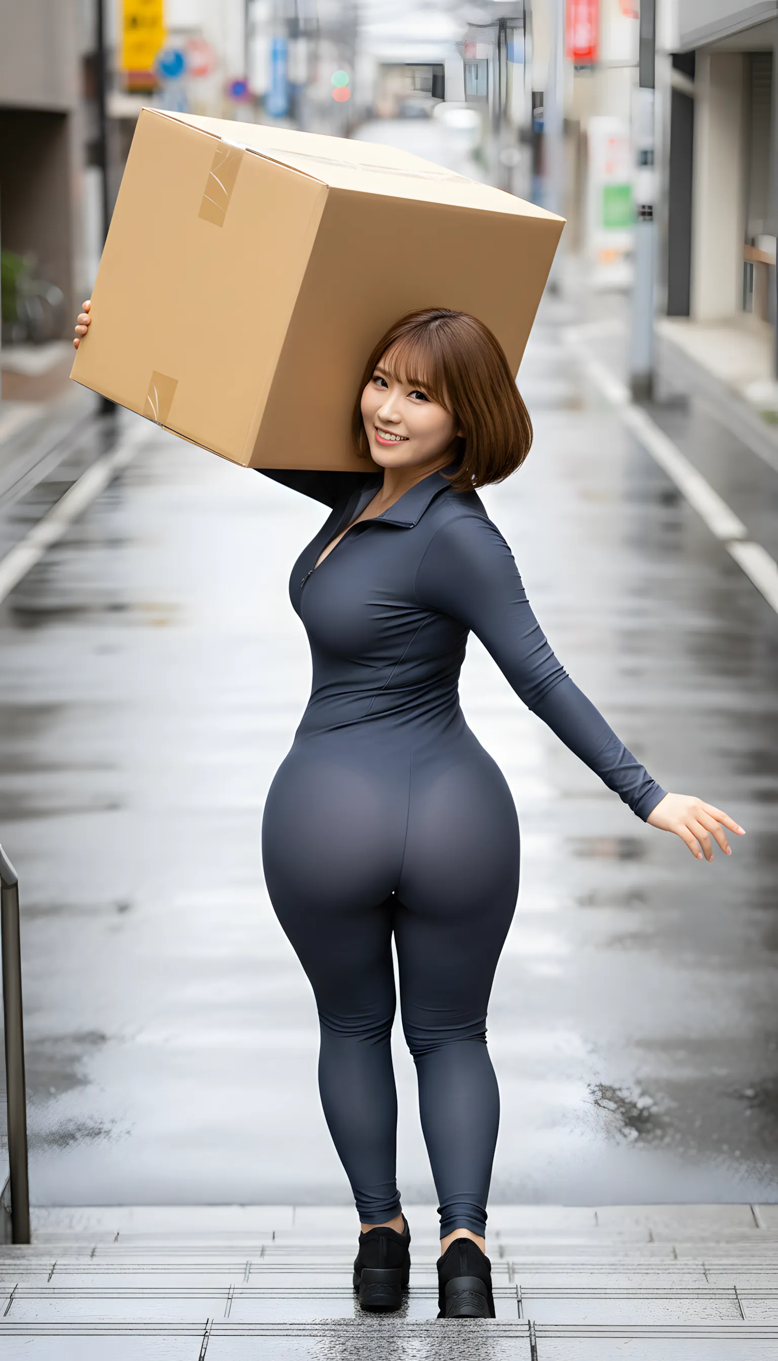 引っ越しスタッフ 尻の丸み 究極の食い込み 045