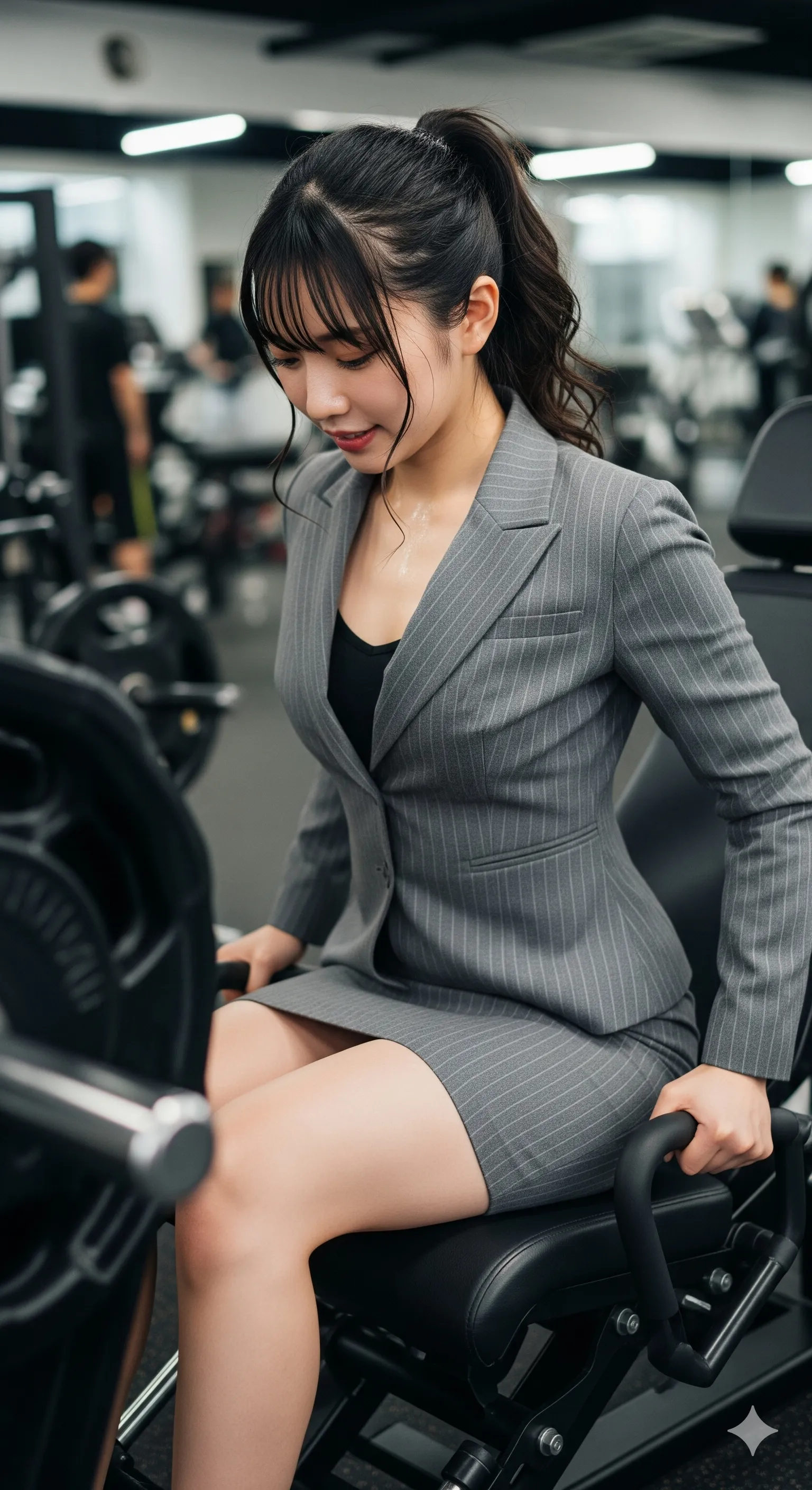 後ろ姿から漂う筋肉女子の強さと色気 018