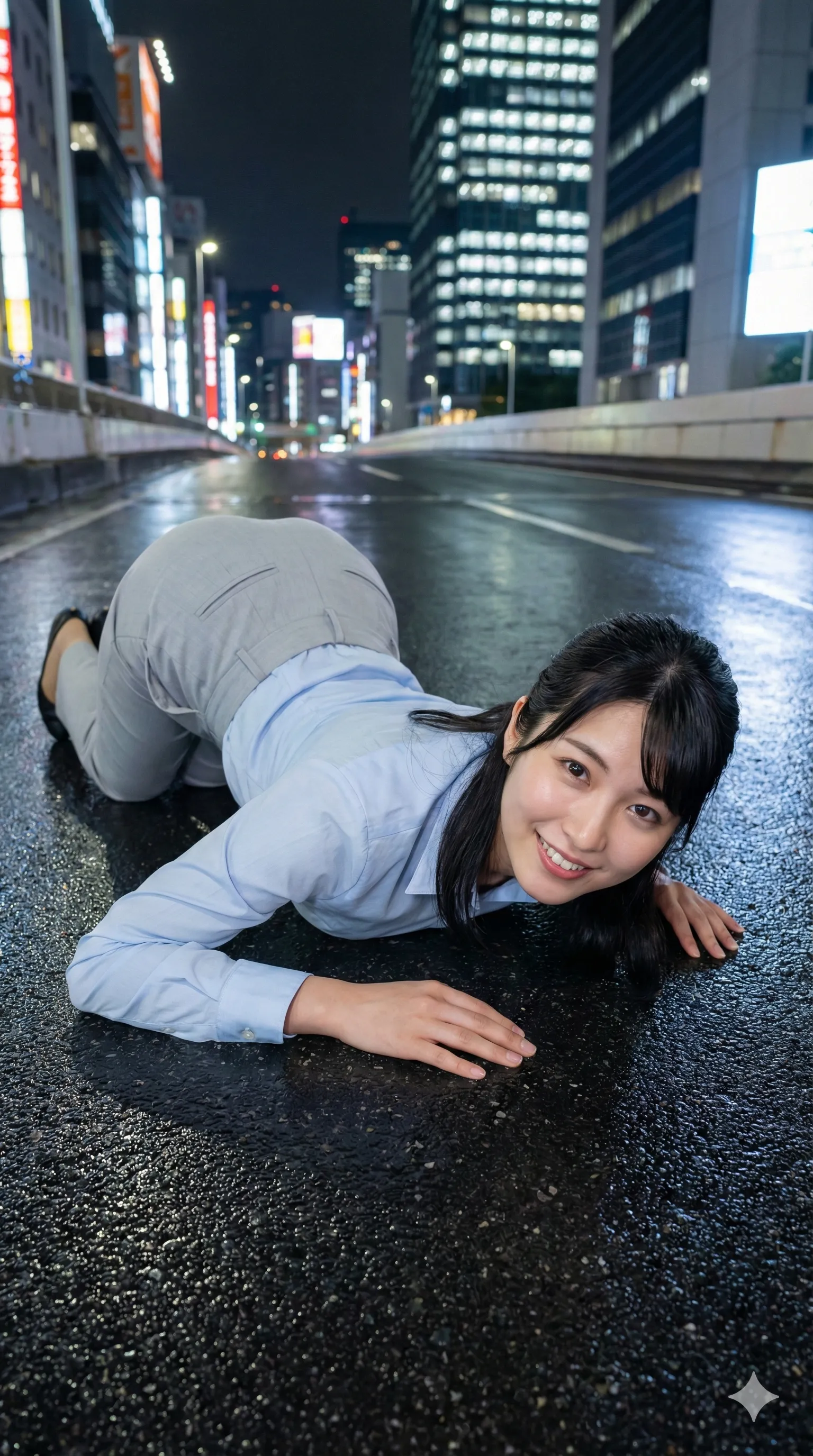 OL 女社長 四つん這い 巨尻から美尻まで 野外・路上でのエロ画像 004