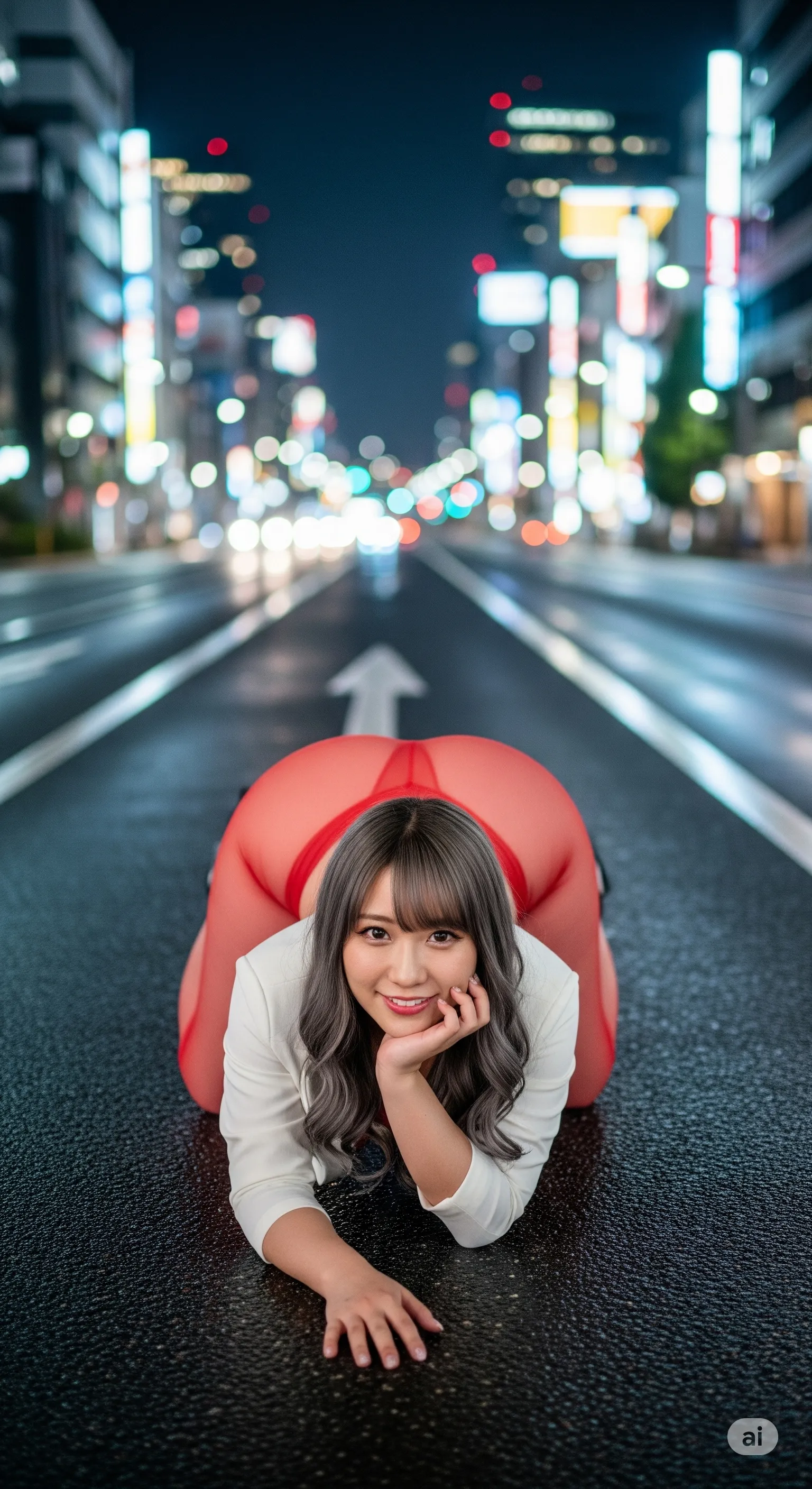 OL 女社長 四つん這い 巨尻から美尻まで 野外・路上でのエロ画像 010