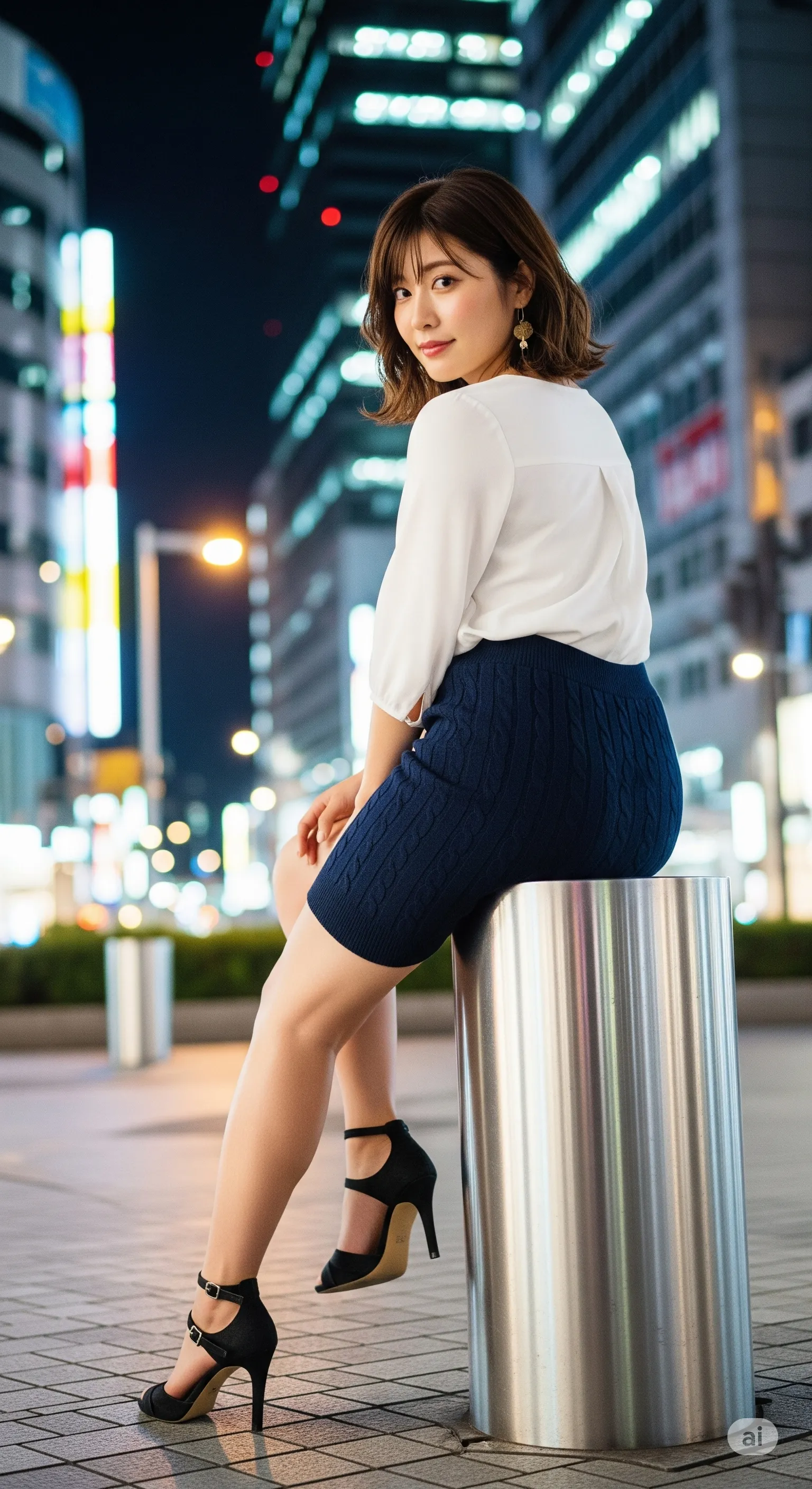 背中から腰にかけての滑らかな曲線の美しさ