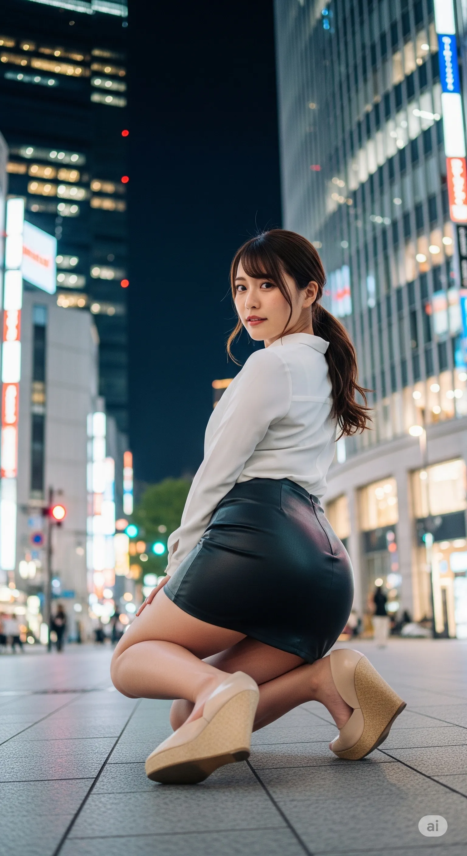 ニットの柔らかさが強調する、触れたくなるような丸み