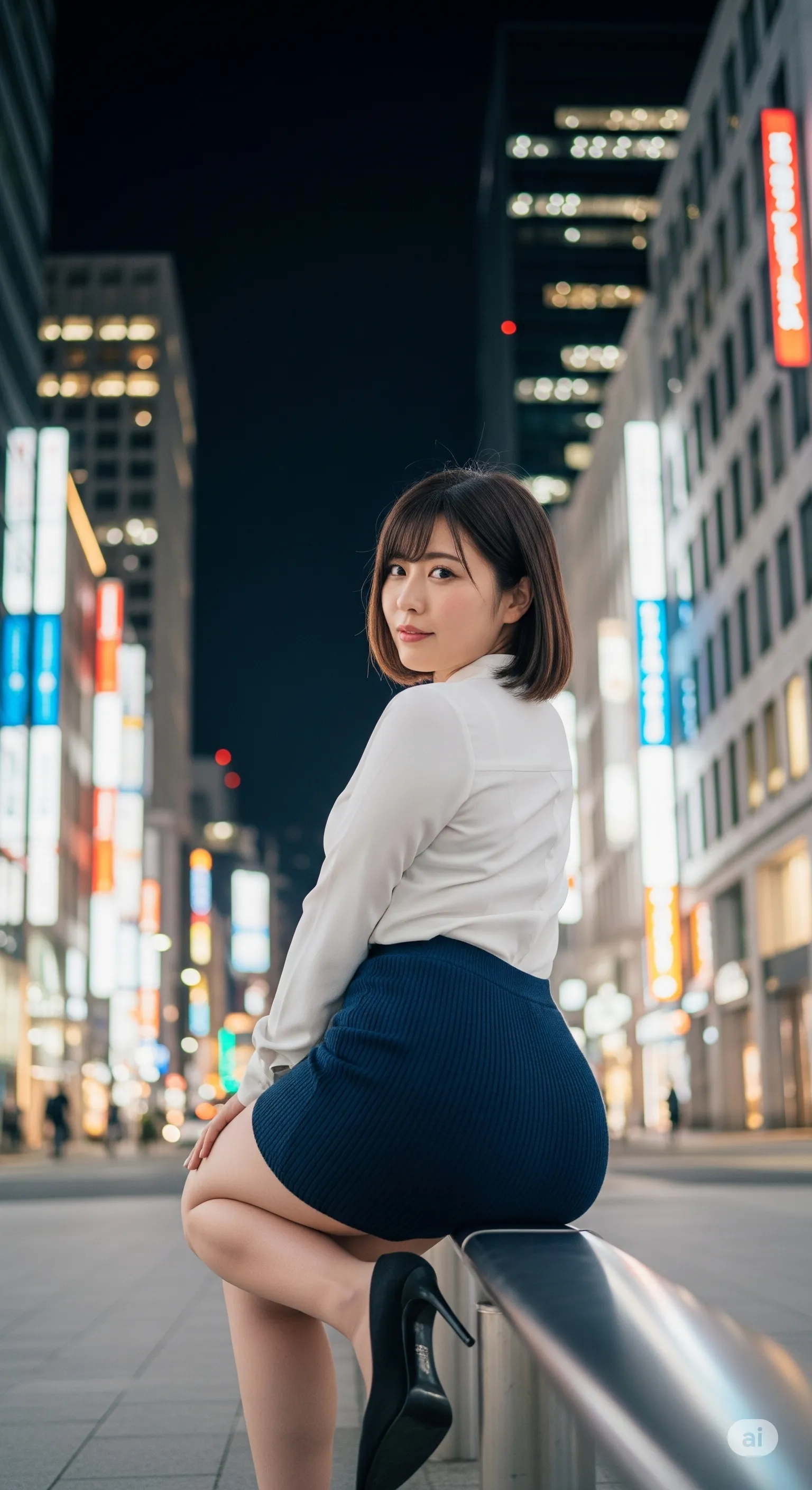 突き出したお尻が語る、彼女の内なる官能の物語