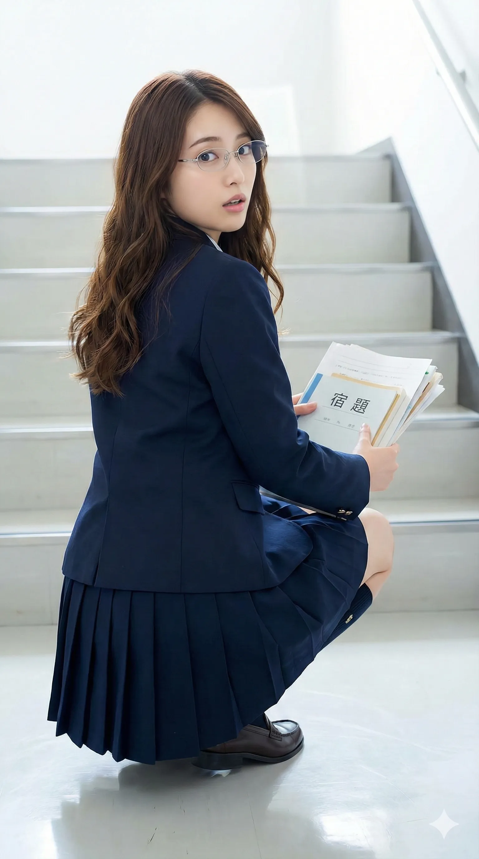 うんこ座りでリラックスする、アイドルのような隙