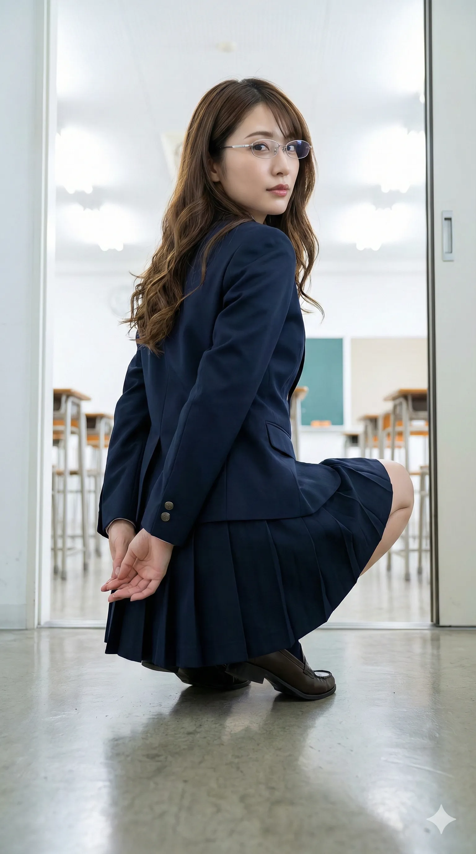 乃木坂系制服美女、背徳の放課後のフィナーレ