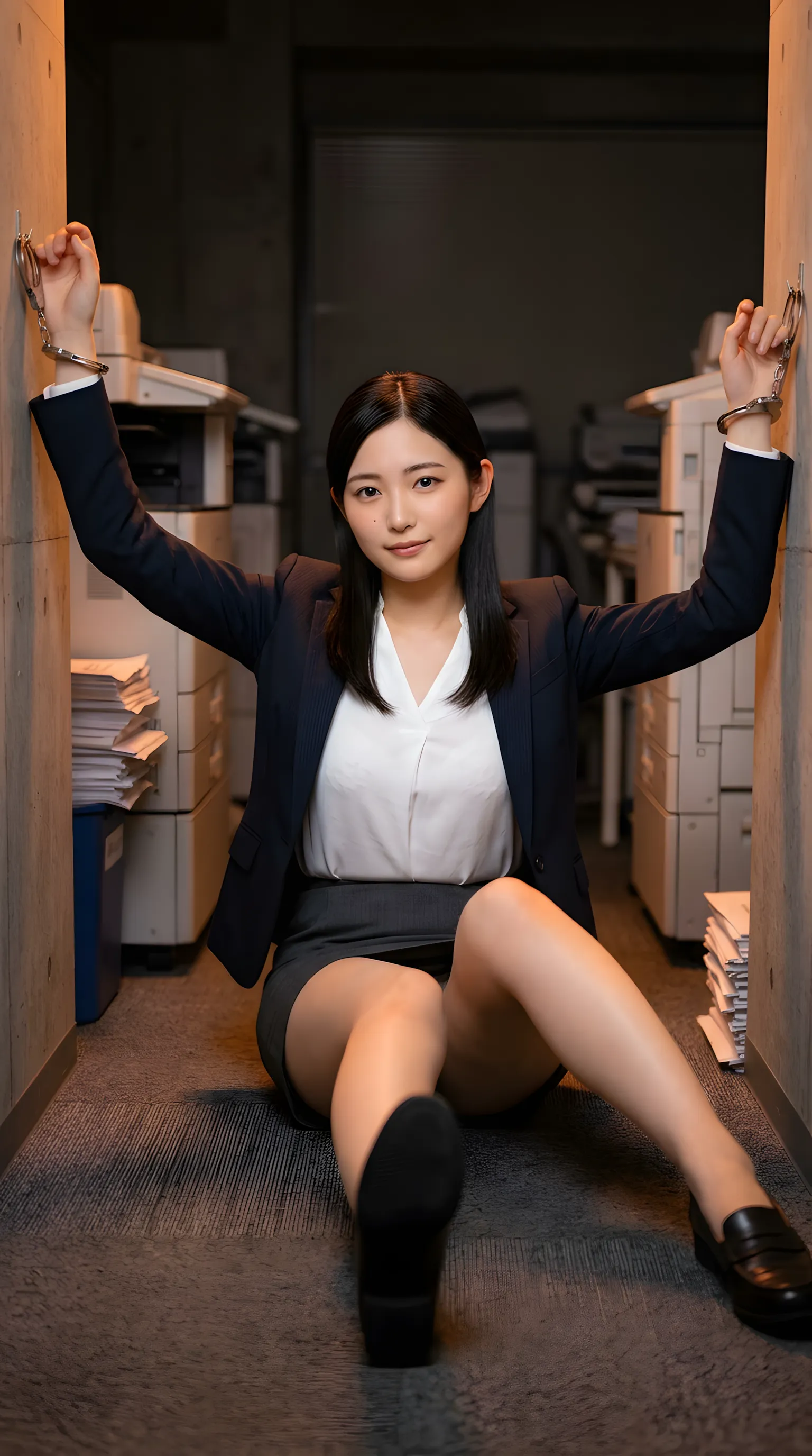 オフィス制服 最高の境界線エンド 034