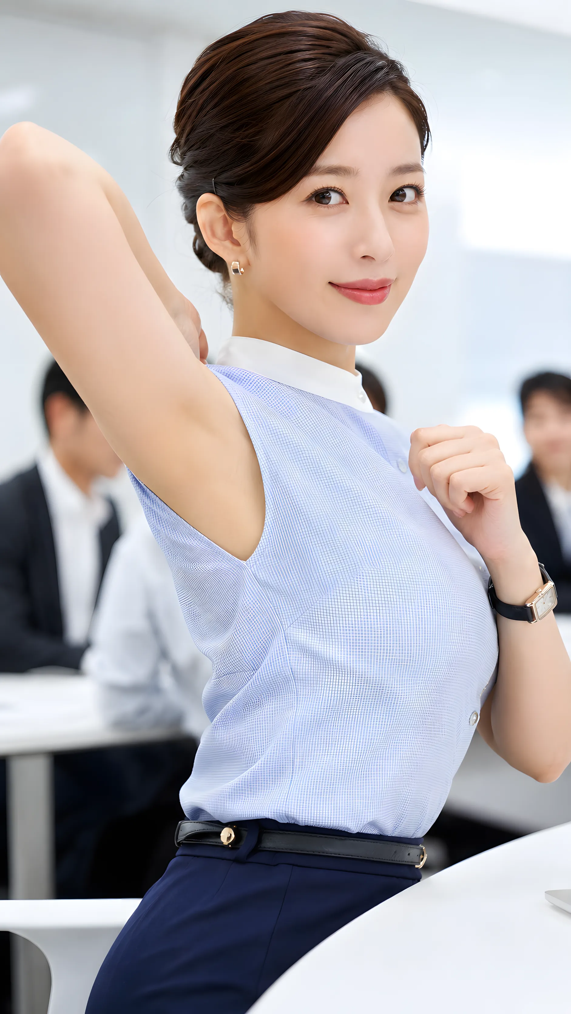 薄手ブラウス 究極のチラリズム 030