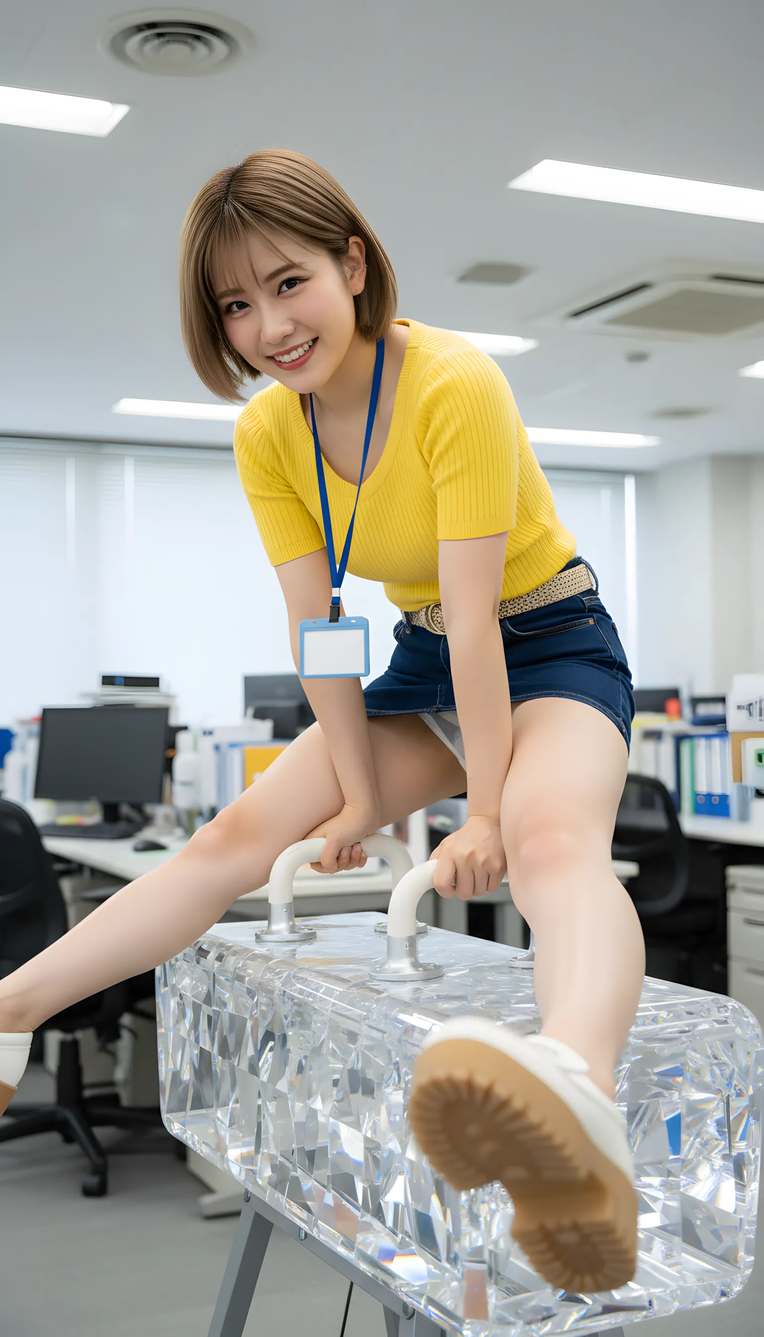 衣服張り詰め 最高の肉感美ショット 015