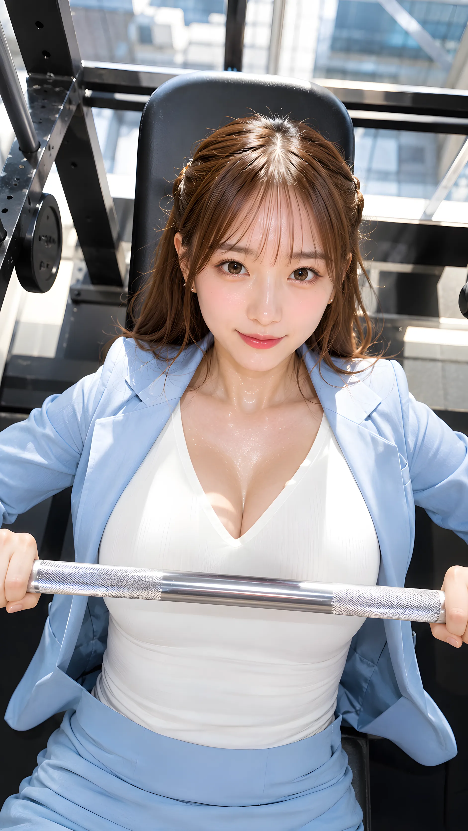 ベンチ台姿勢 最高の隙 無防備 005