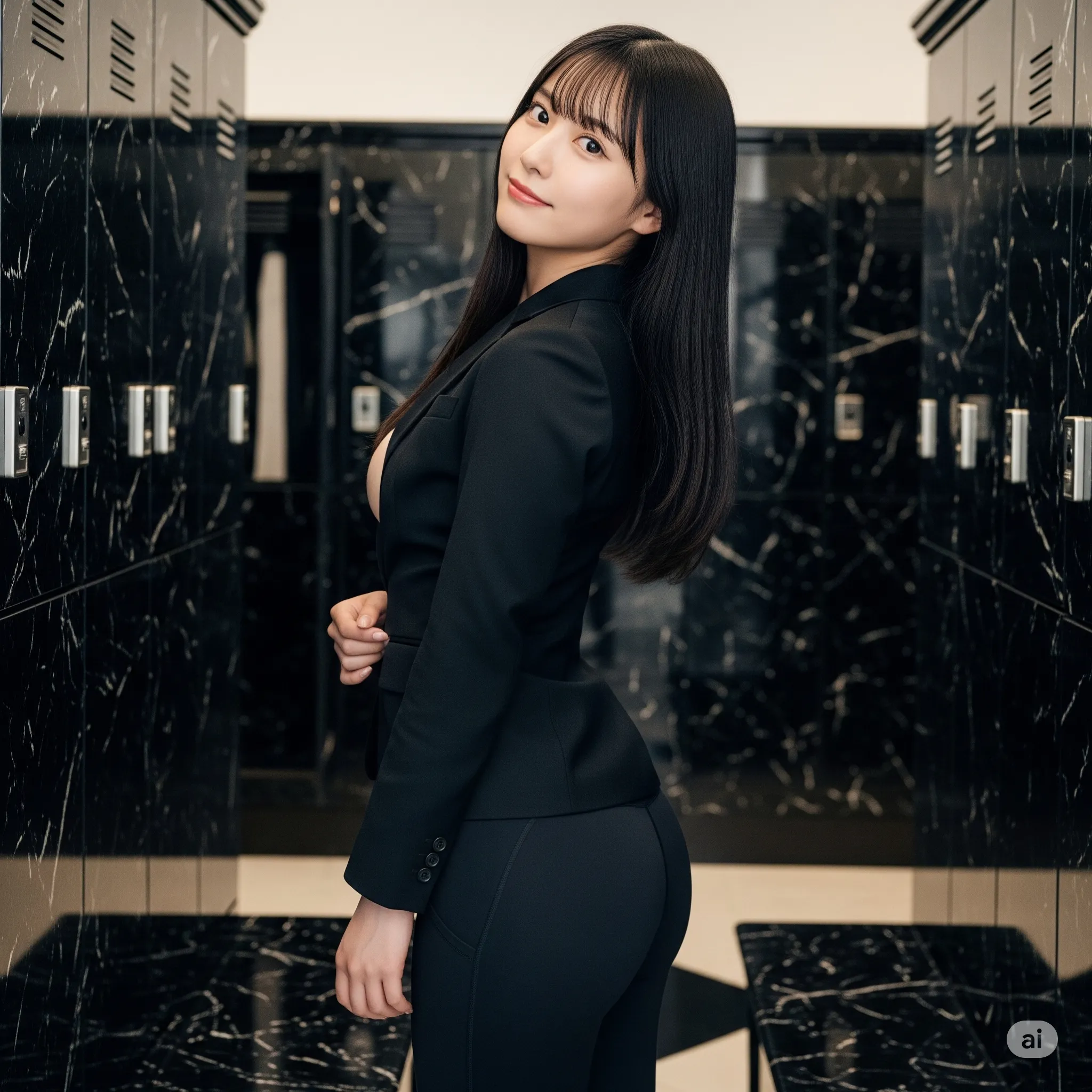 着替え完了直前の少し乱れた服装が一番エロい瞬間