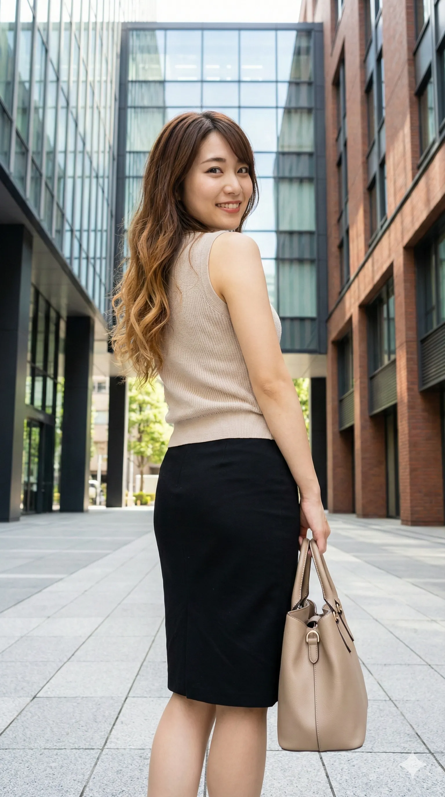 街中OL 見返り美尻グラビア 026