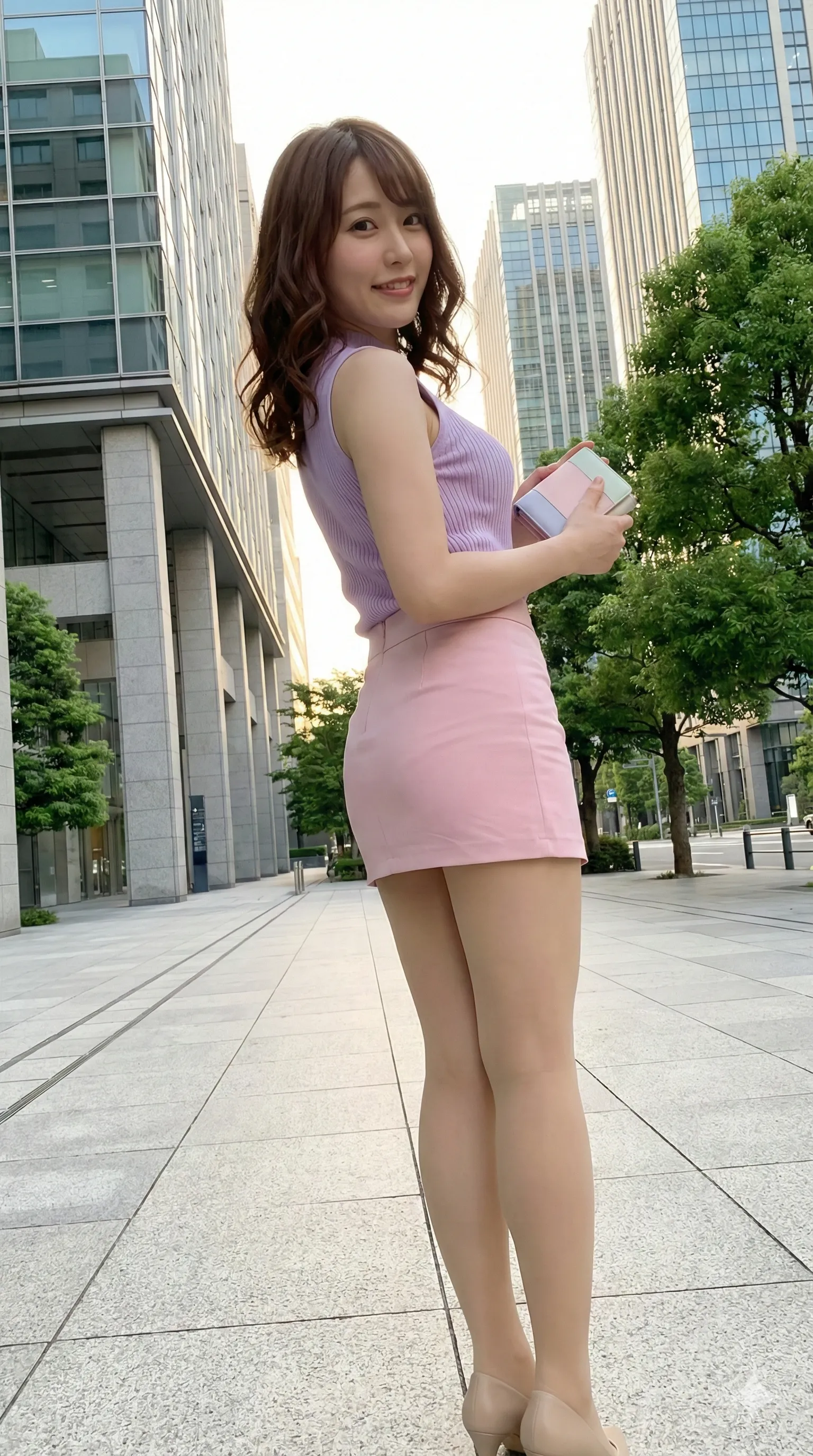 街中OL 見返り美尻グラビア 035