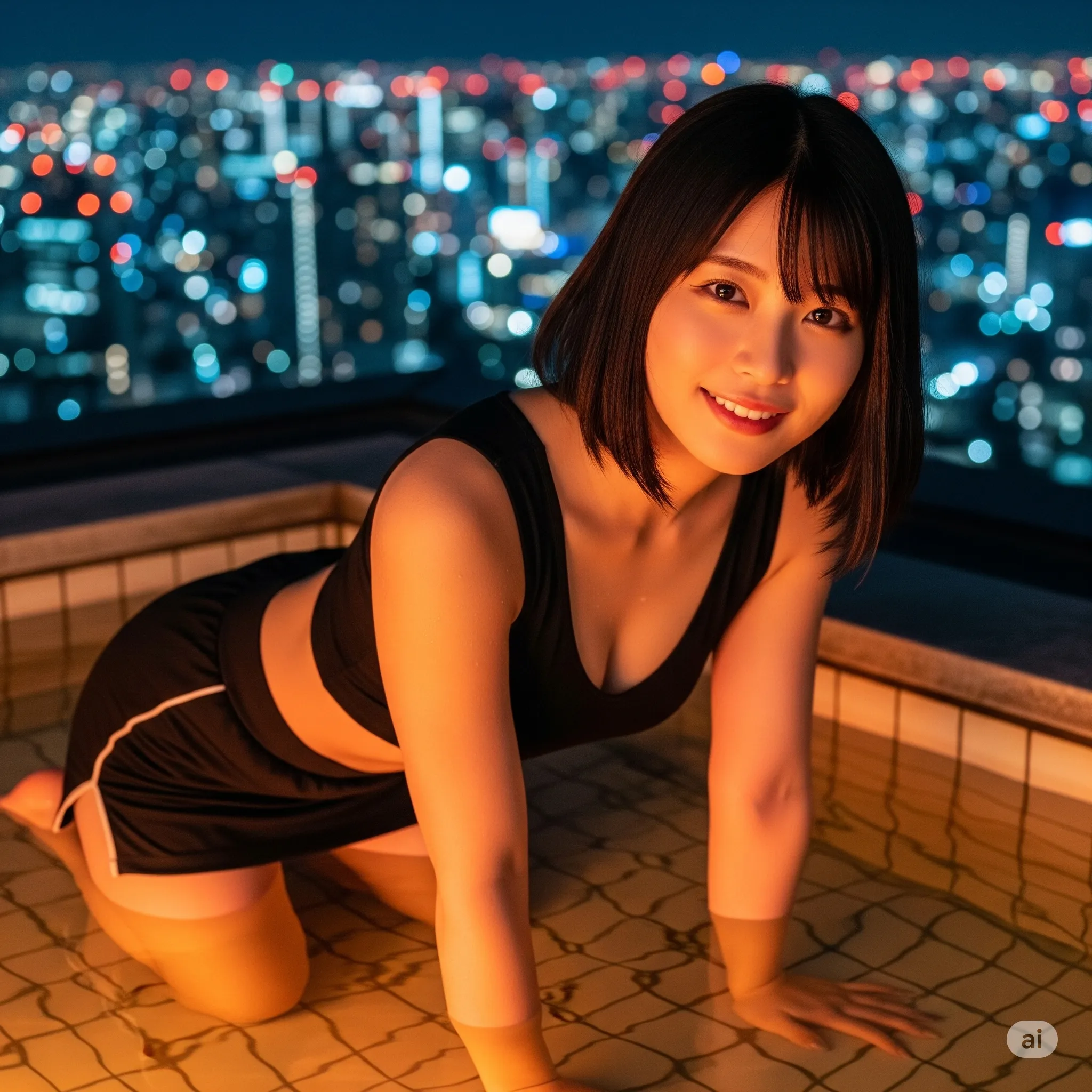 大人女子  素人 混浴 温泉 グラビア エロ画像