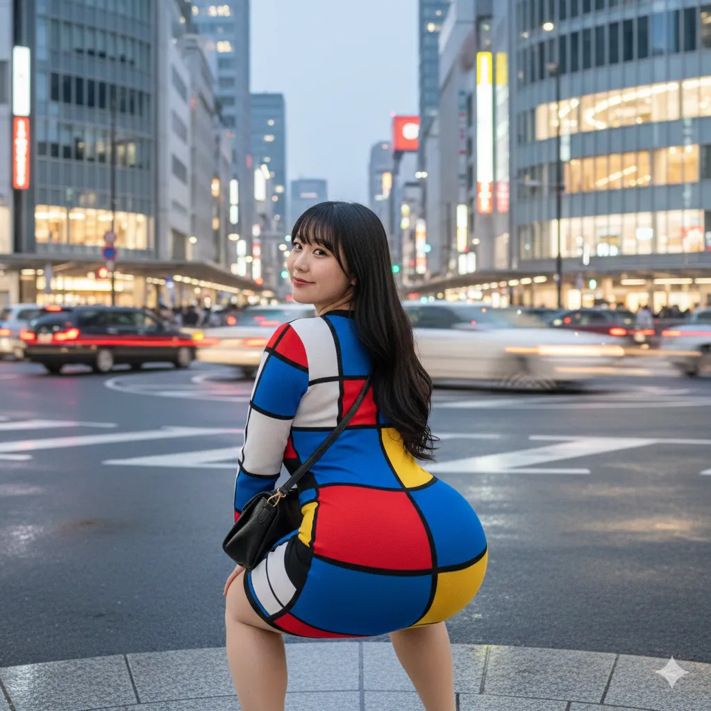 ワンピ美女の丸みある尻が最強に映えるスクワットフェチ画像 045