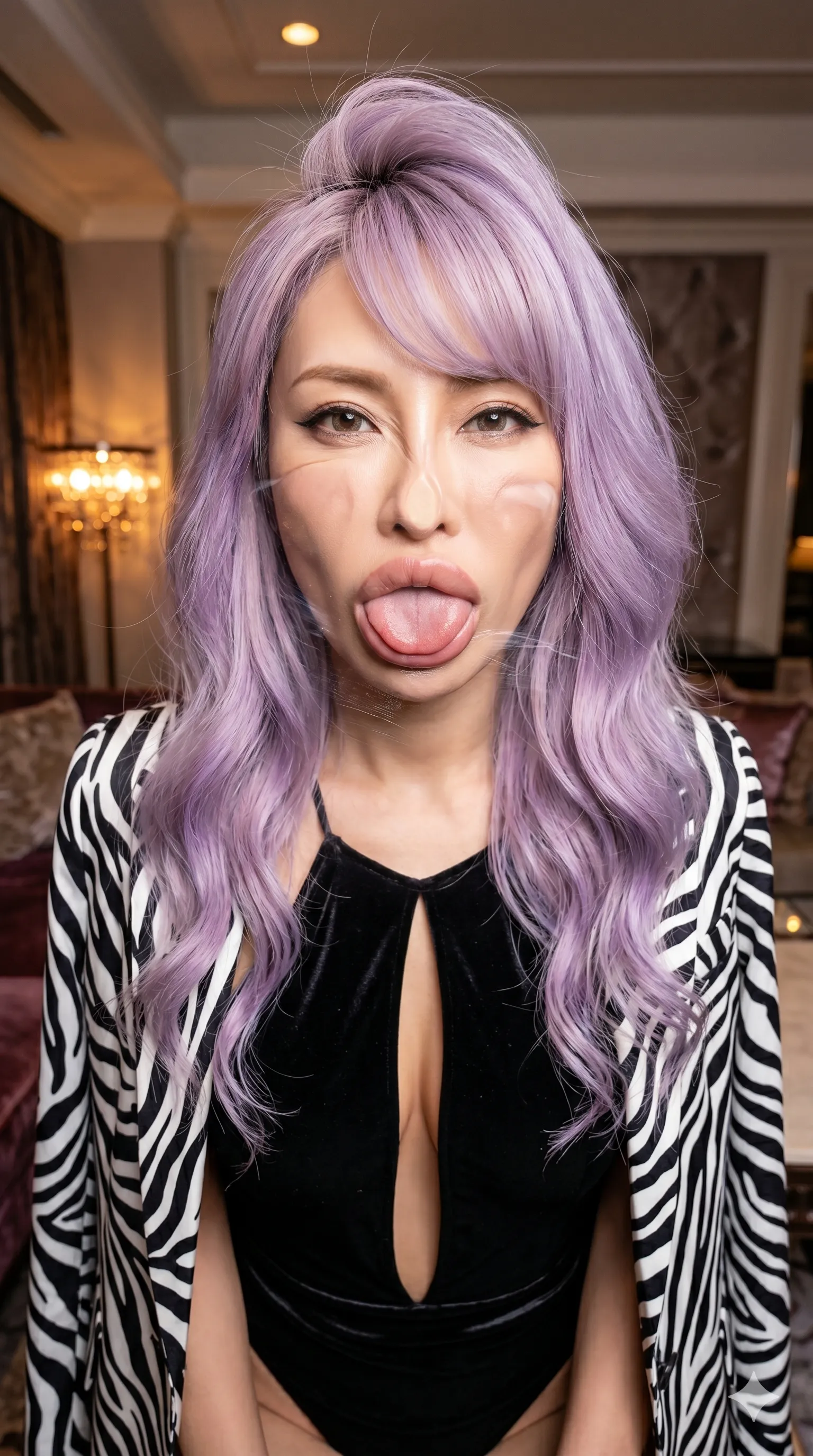 フィルム越し 吐息 美乳ライン 009