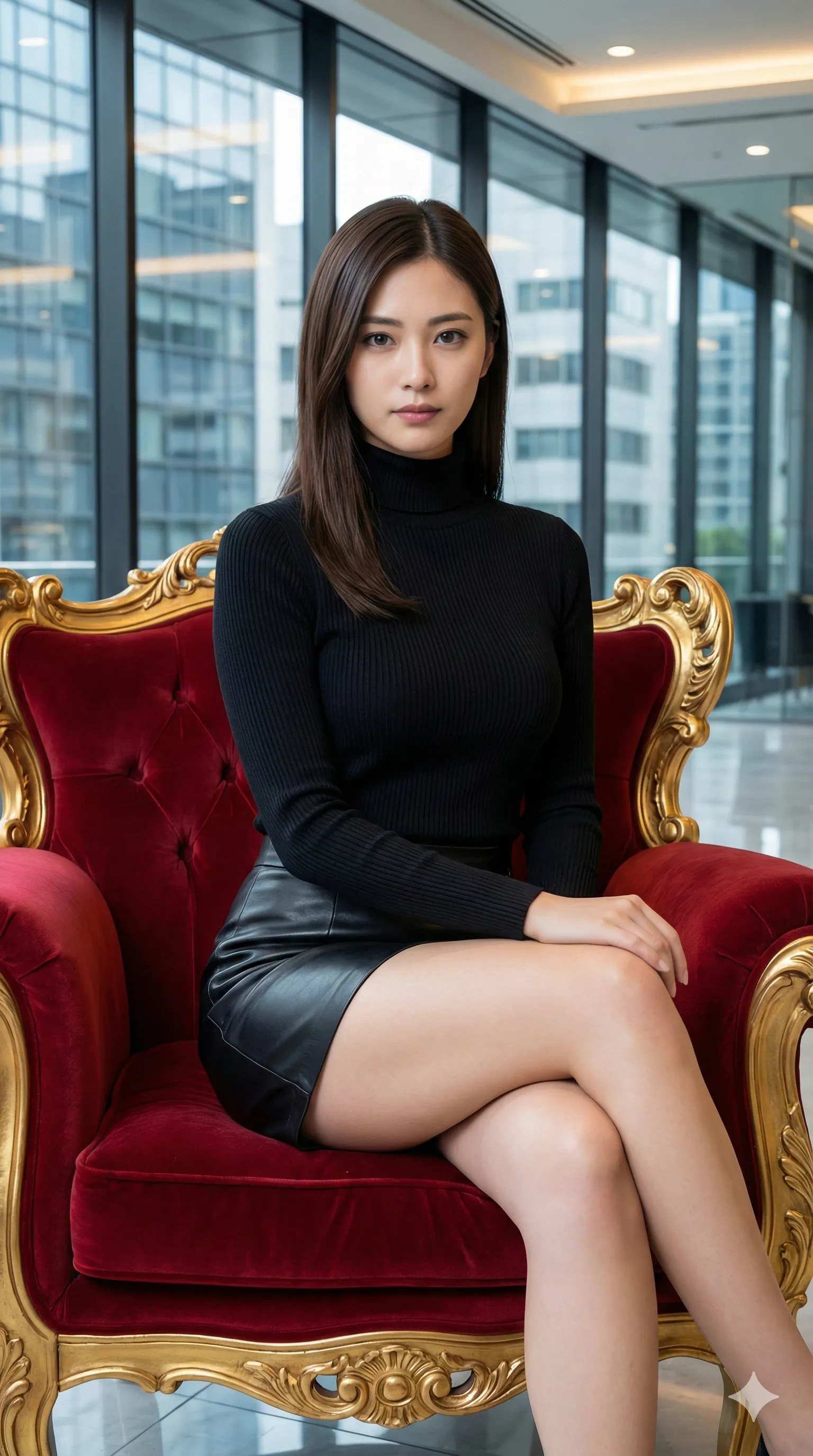 腰を強く捻り、カメラへと迫りくる肉感の暴力