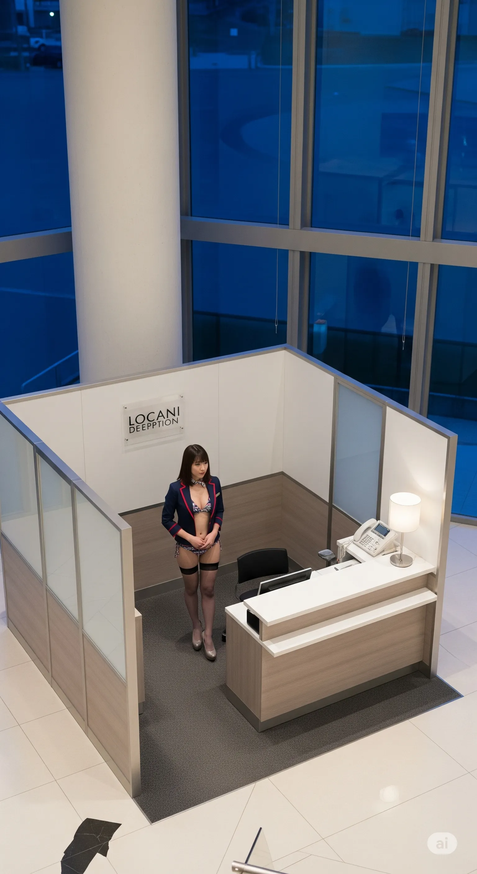 上半身フォーマル・下半身ランジェリーのギャップ 014