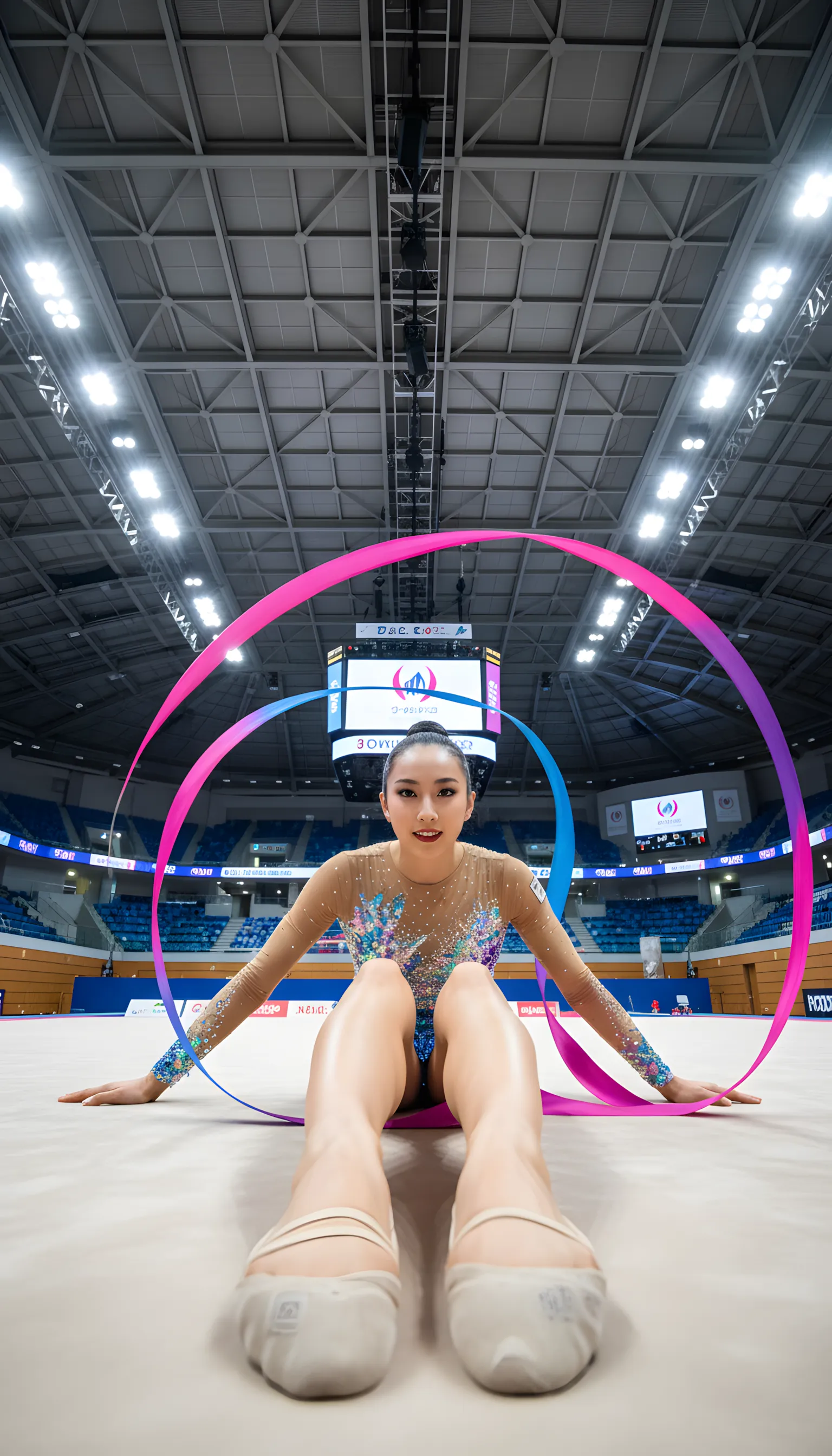 新体操 レオタード 食い込み 尻の丸み 005