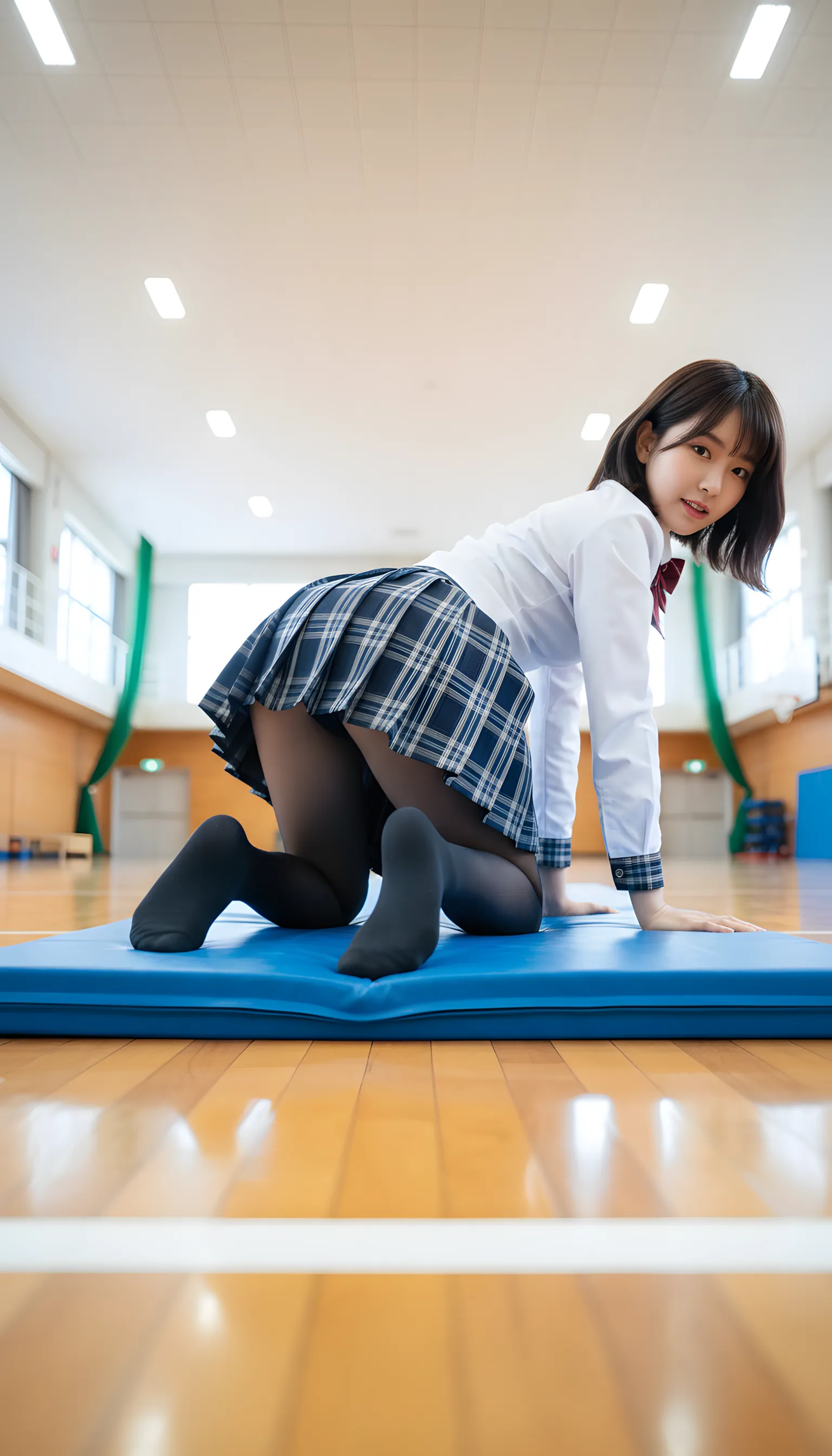 女子高生 究極のチラリズム 最高の隙 032