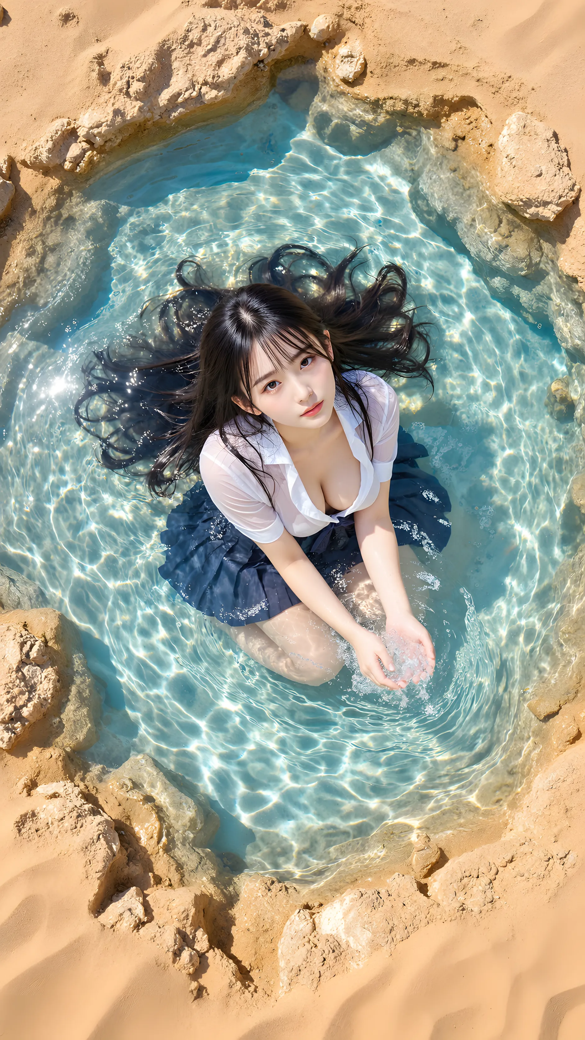 振り返り 笑顔 最高の曲線美 029
