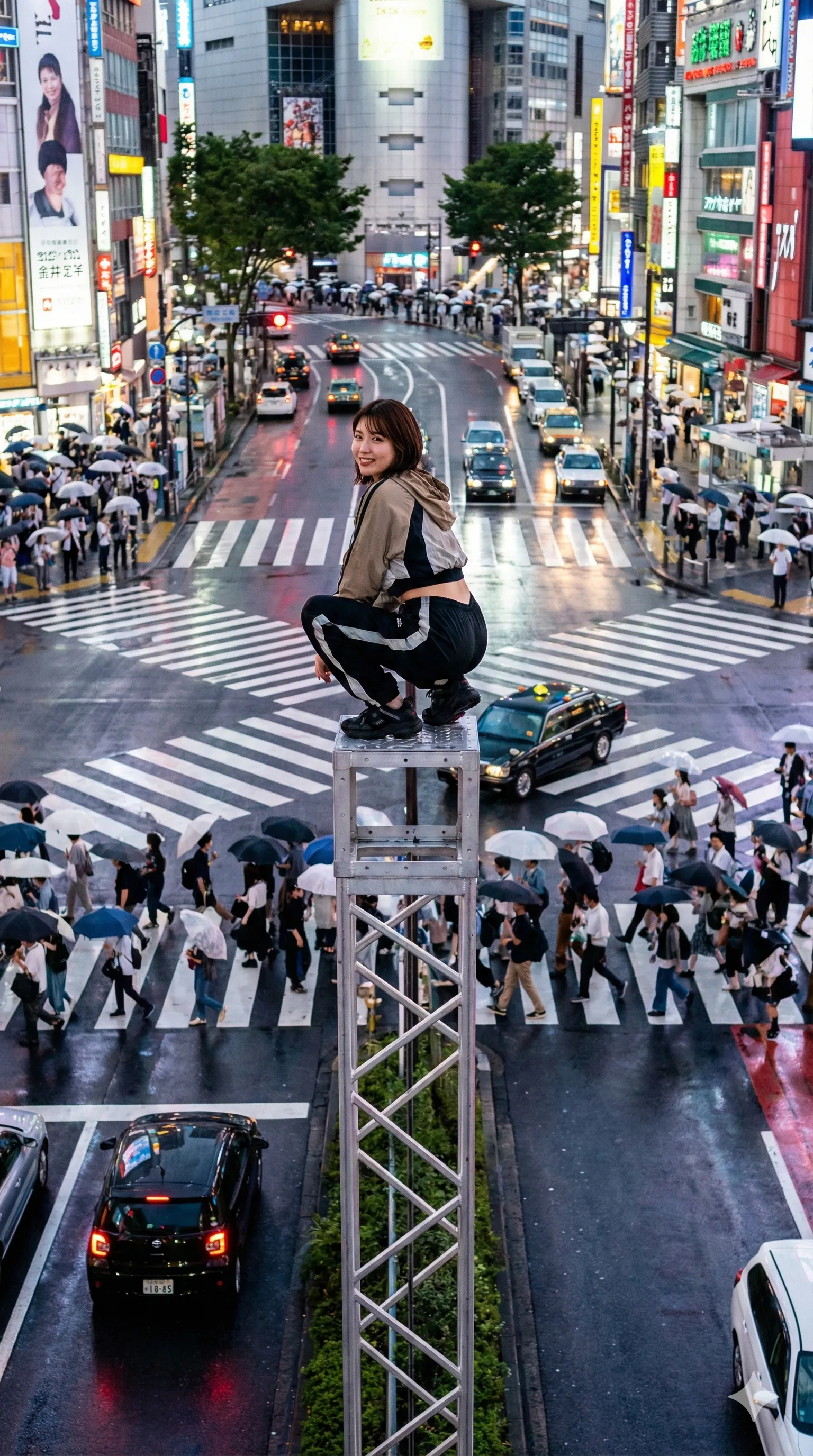 都会のジャングルで独り、尻を晒す美女の度胸