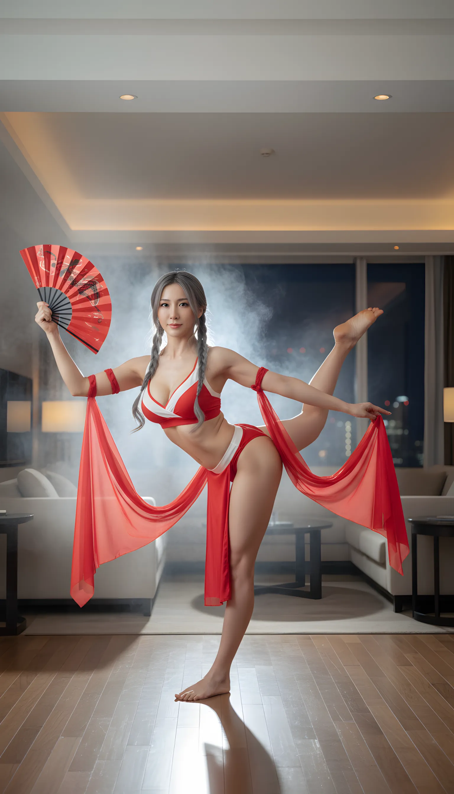 不知火舞 開脚 無防備な隙 019