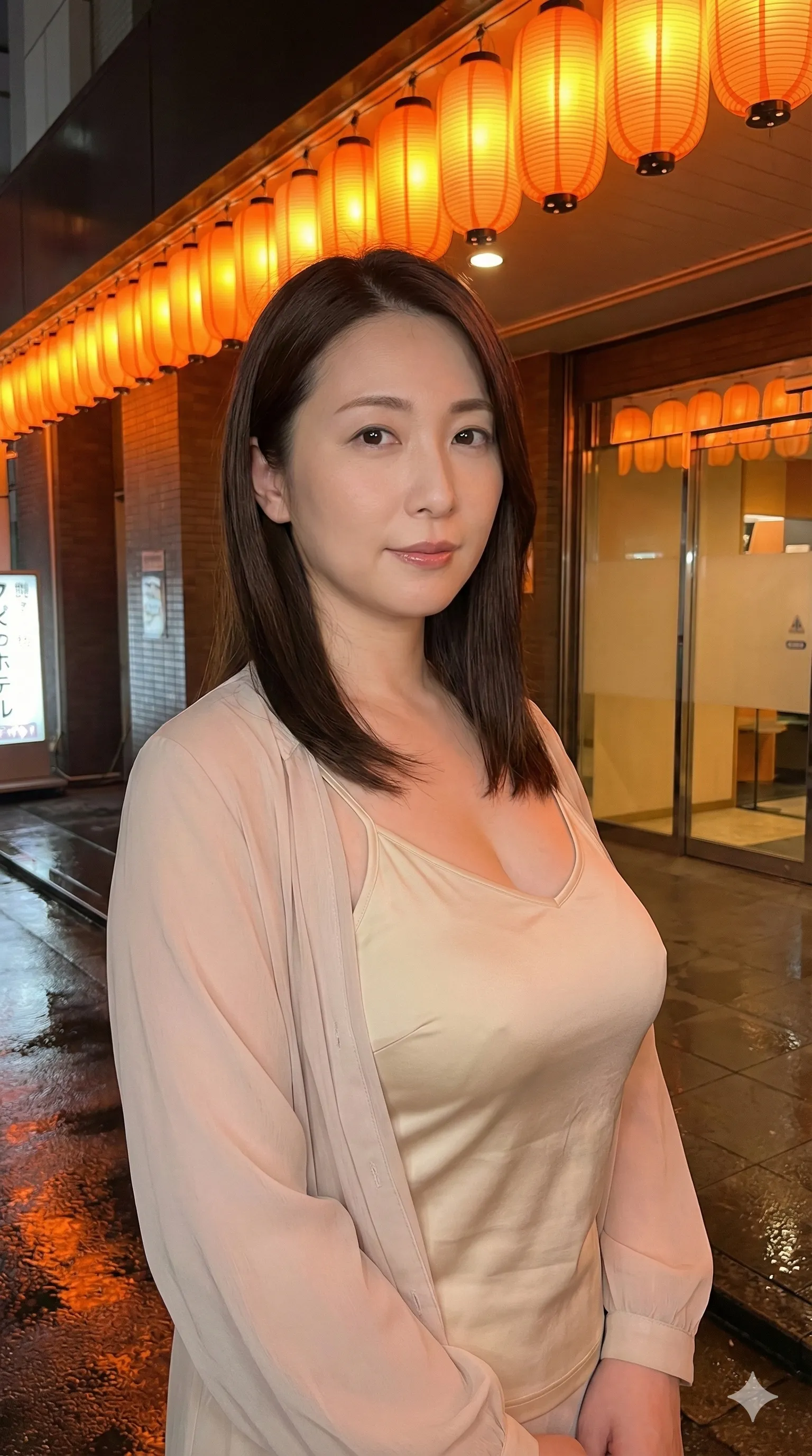 透け感のある衣装が際どい境界線を攻める、商店街の至高グラビア 高画質