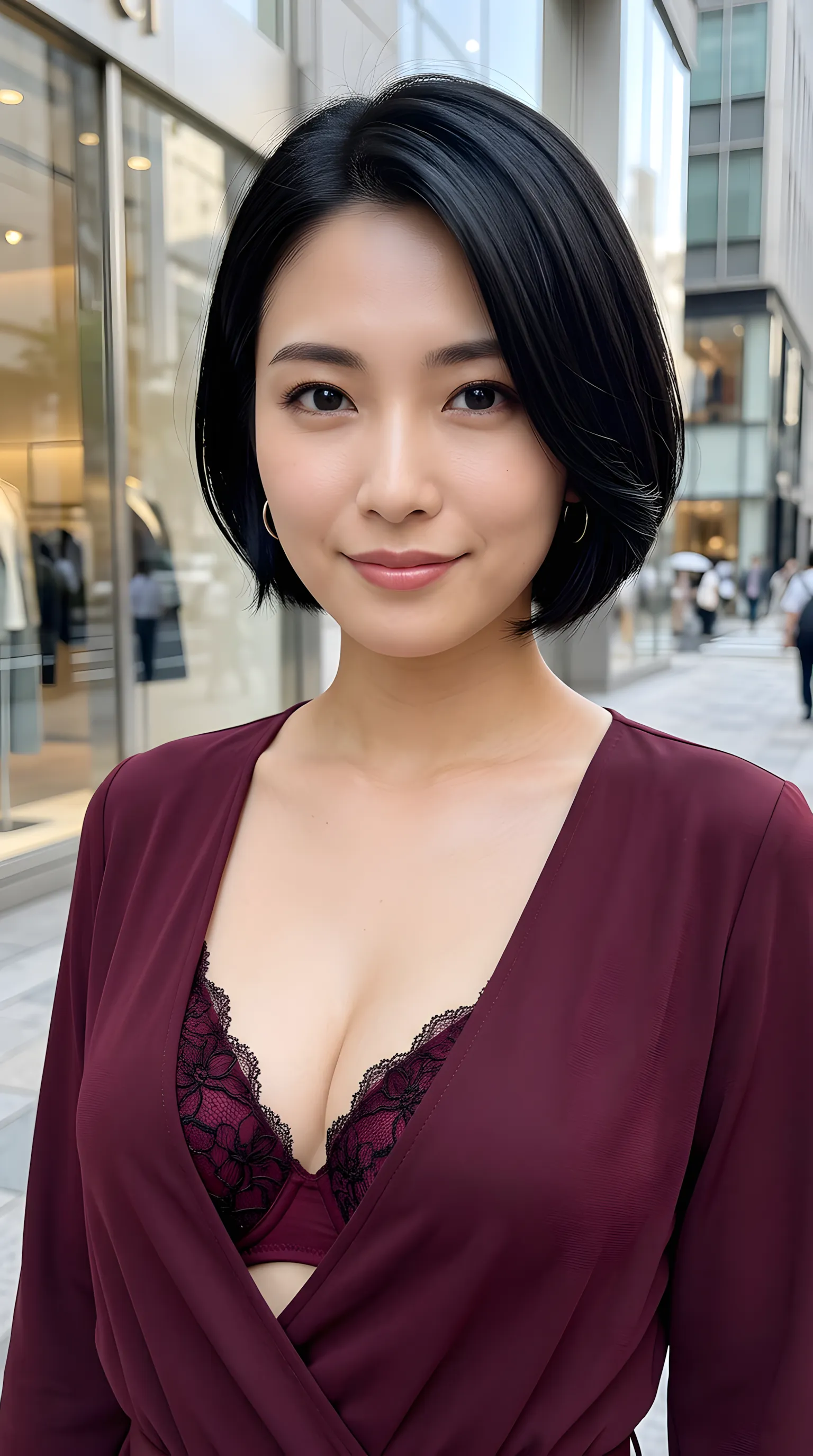 ショートヘア スナップ写真 誘惑 017