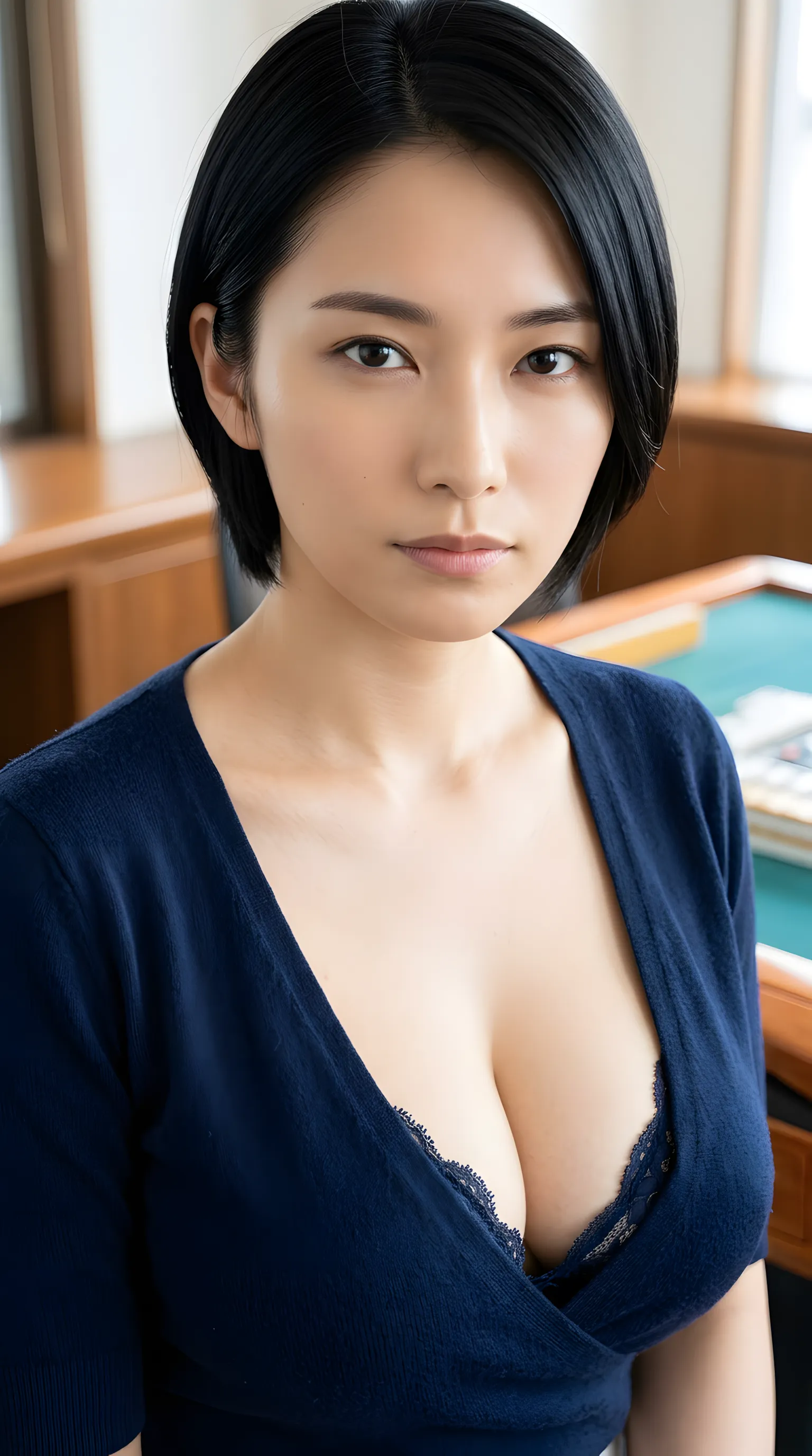 ショートカット美女 最高の残り香 020
