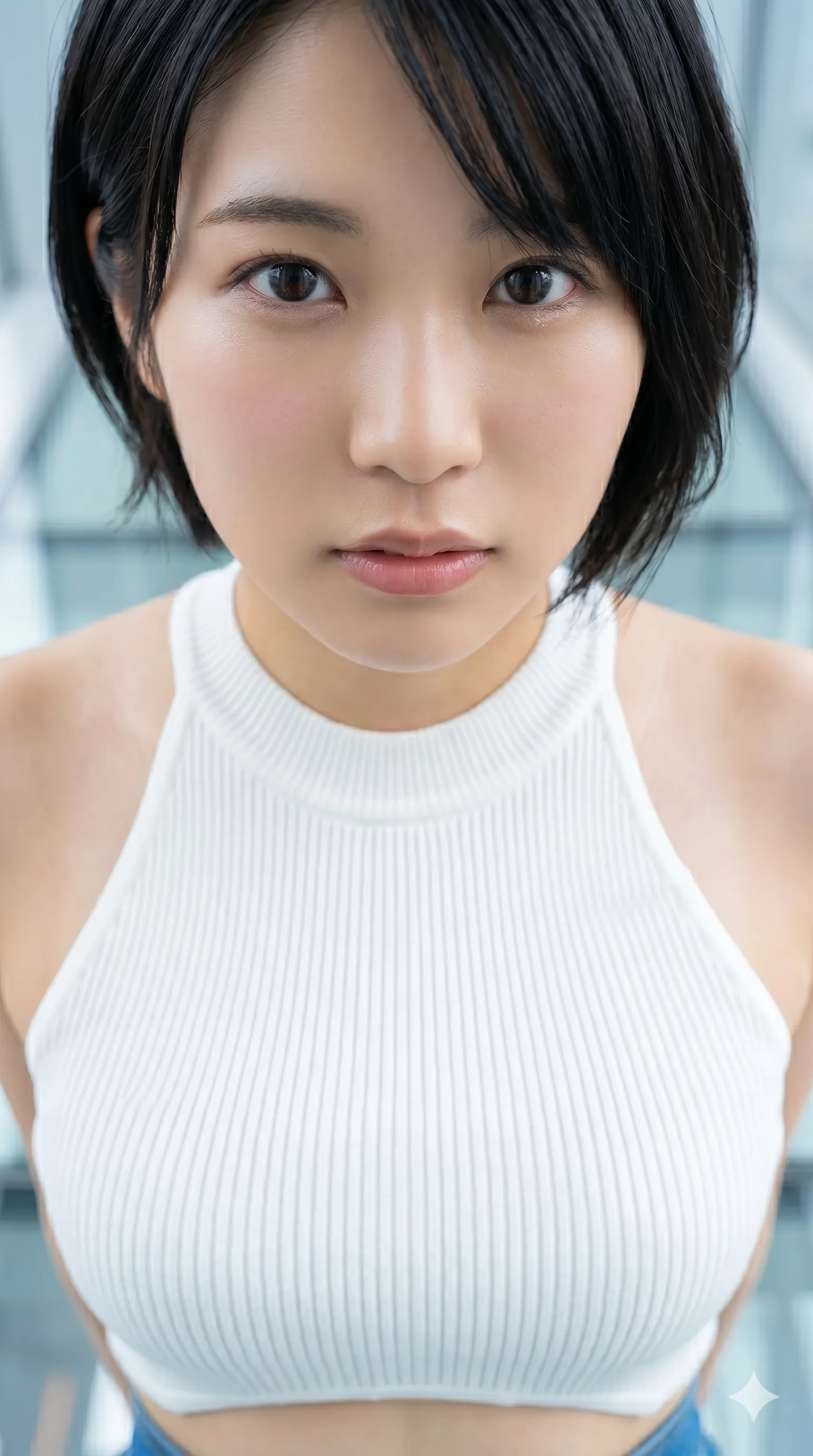 ショートカット美女 究極の煽り 033