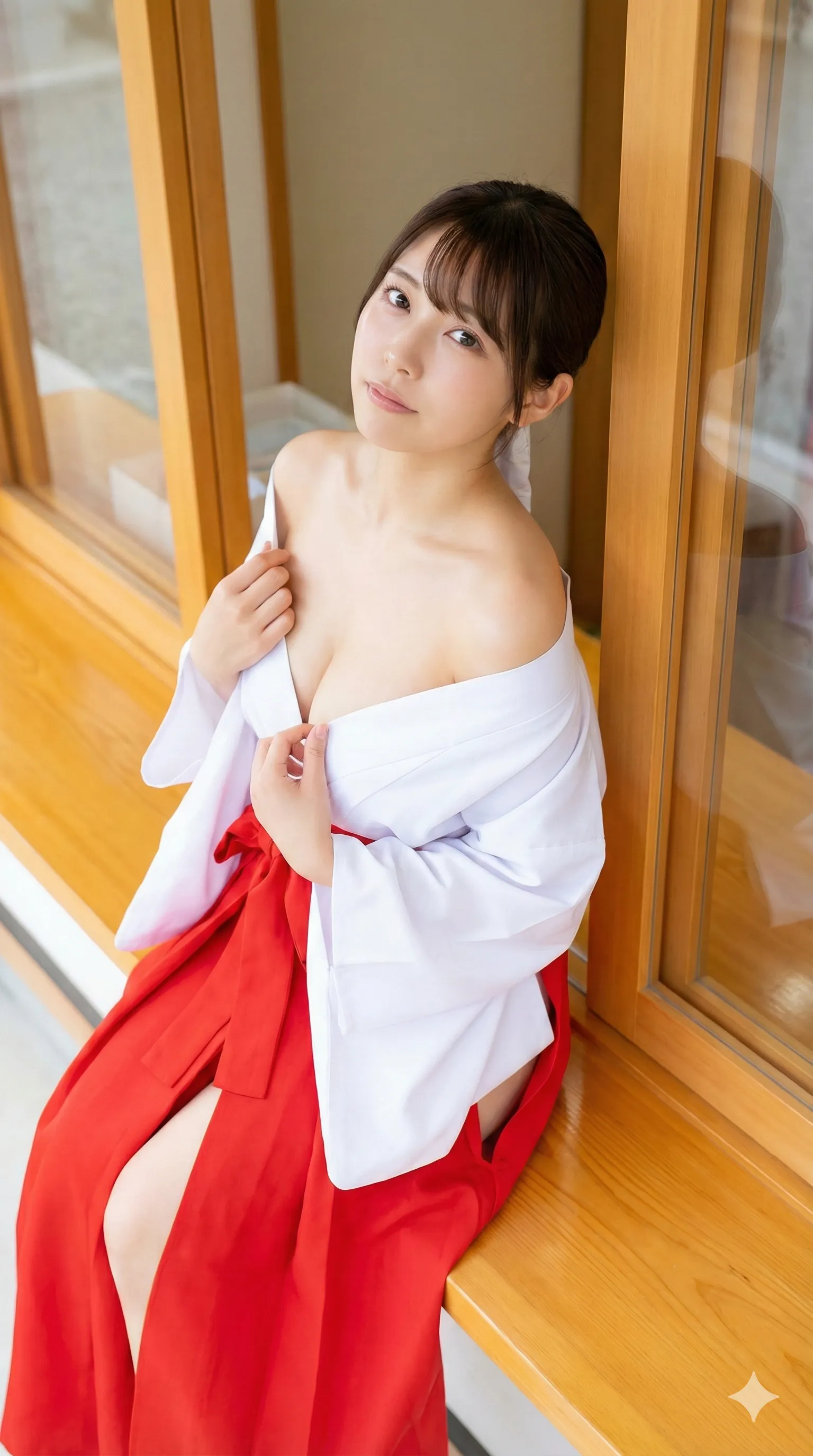 神社 巫女さん 働く姿の微エロ 014